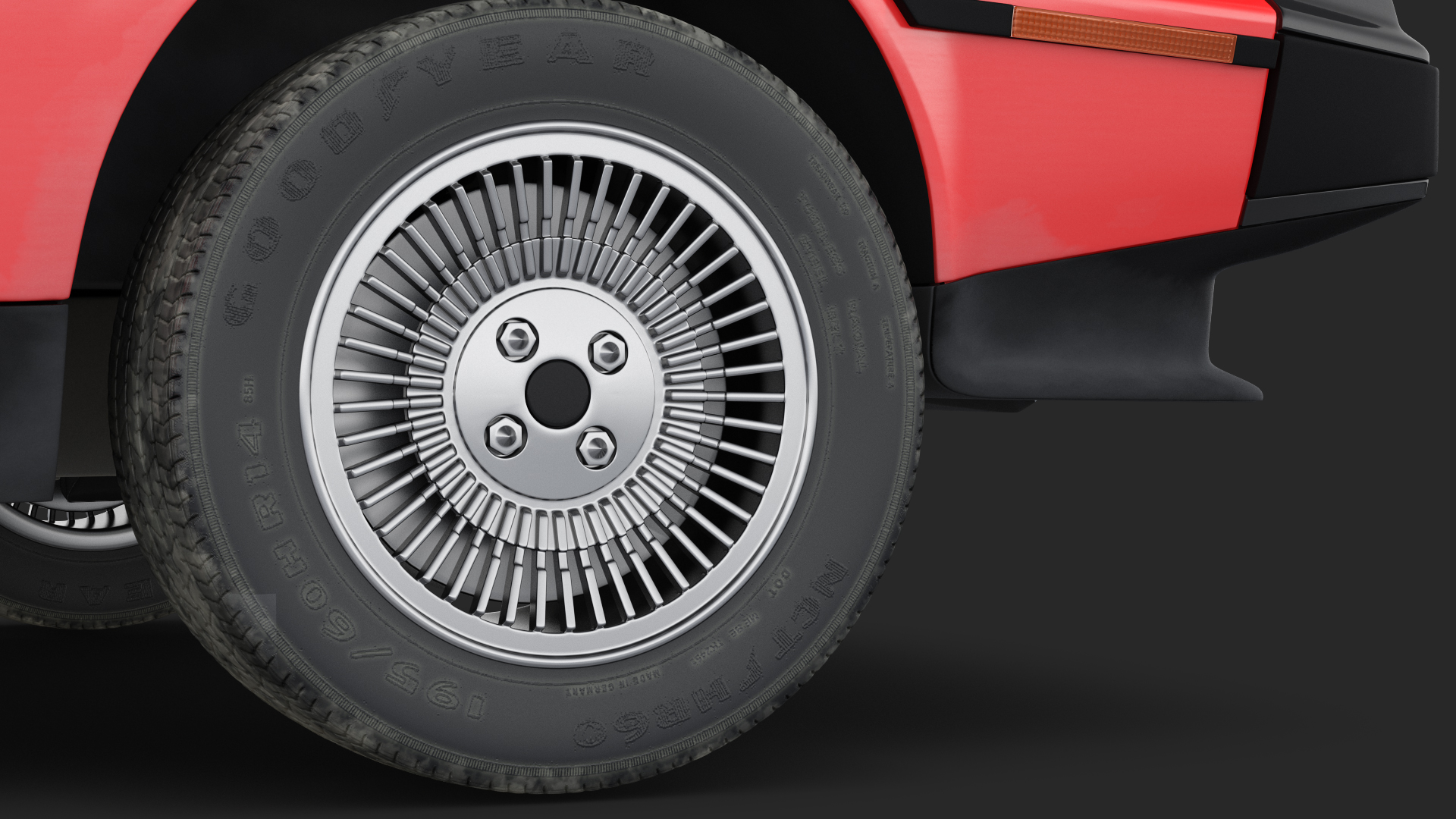 3D 80s Sport Car Generic Rigged model