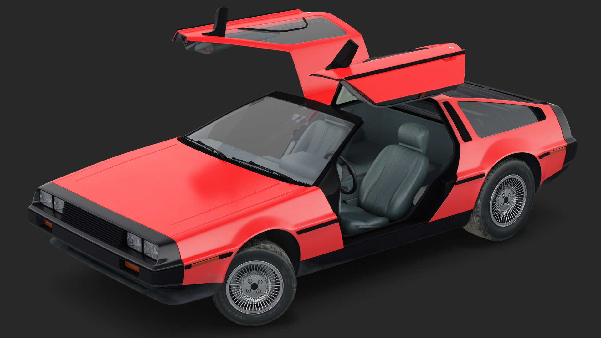 3D 80s Sport Car Generic Rigged model