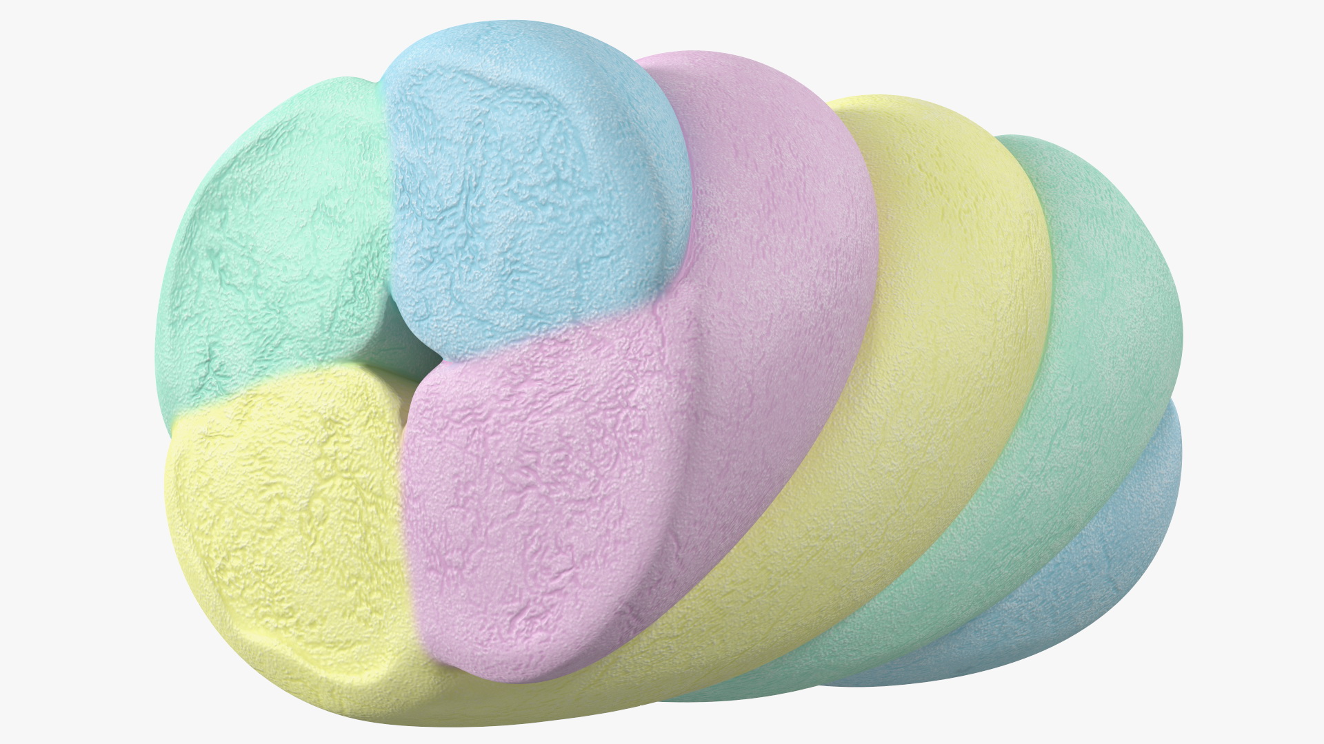 Multi Colored Marshmallow Twists 3D