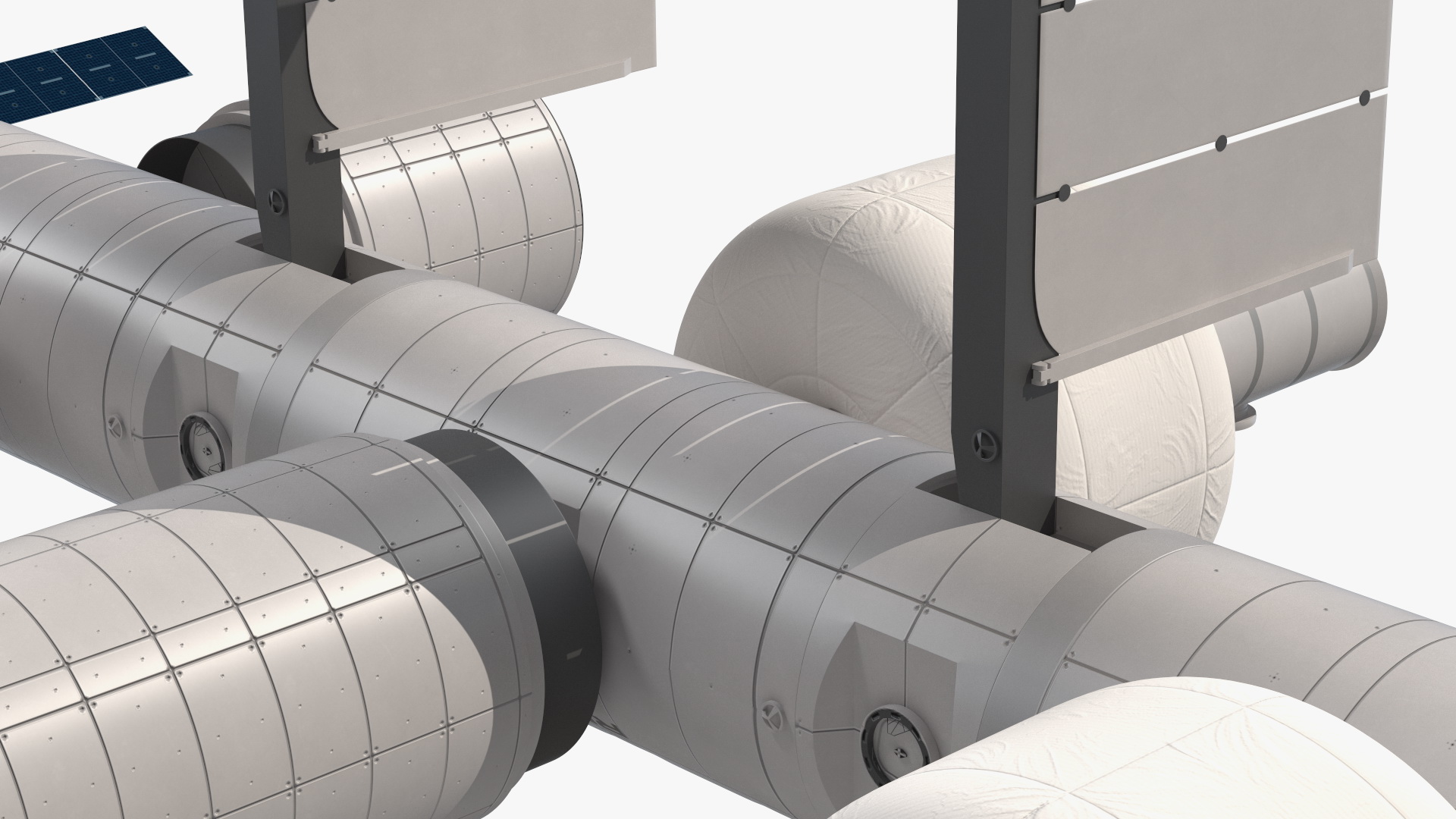 3D model Orbital Reef Blue Origin Space Station Rigged