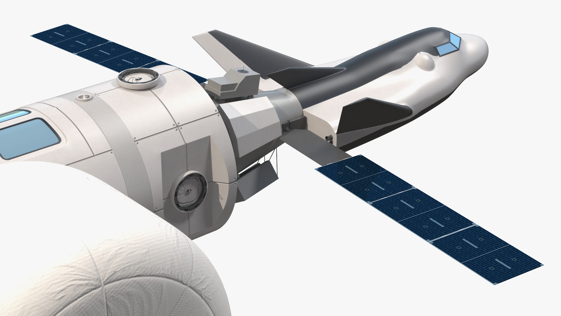 3D model Orbital Reef Blue Origin Space Station Rigged