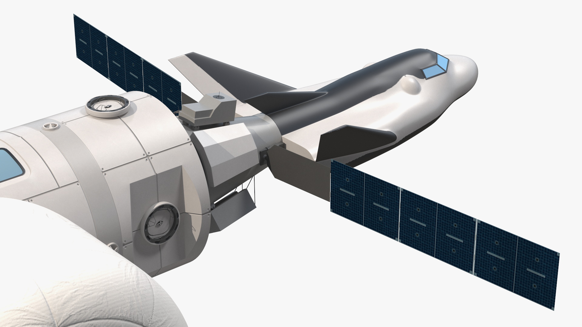 3D model Orbital Reef Blue Origin Space Station Rigged
