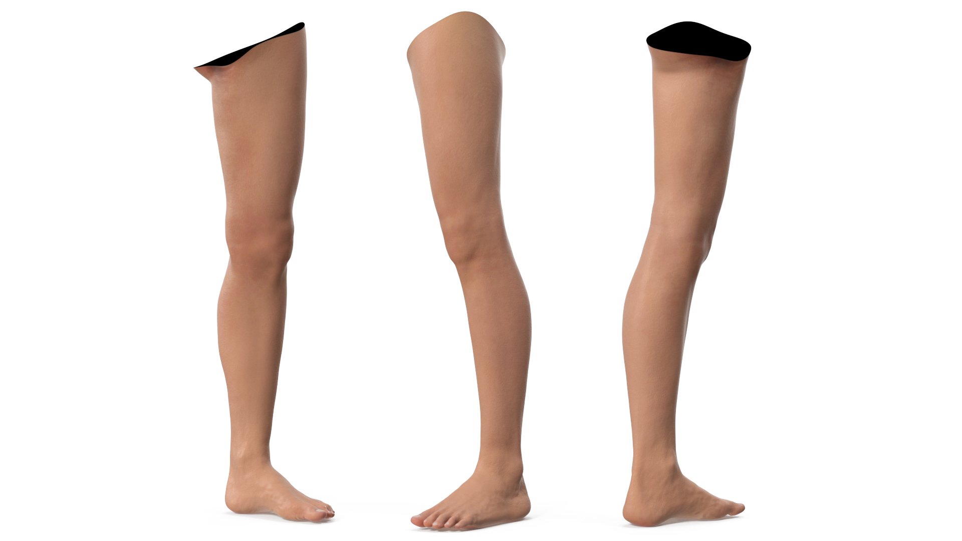 3D Realistic Young Boy Leg model