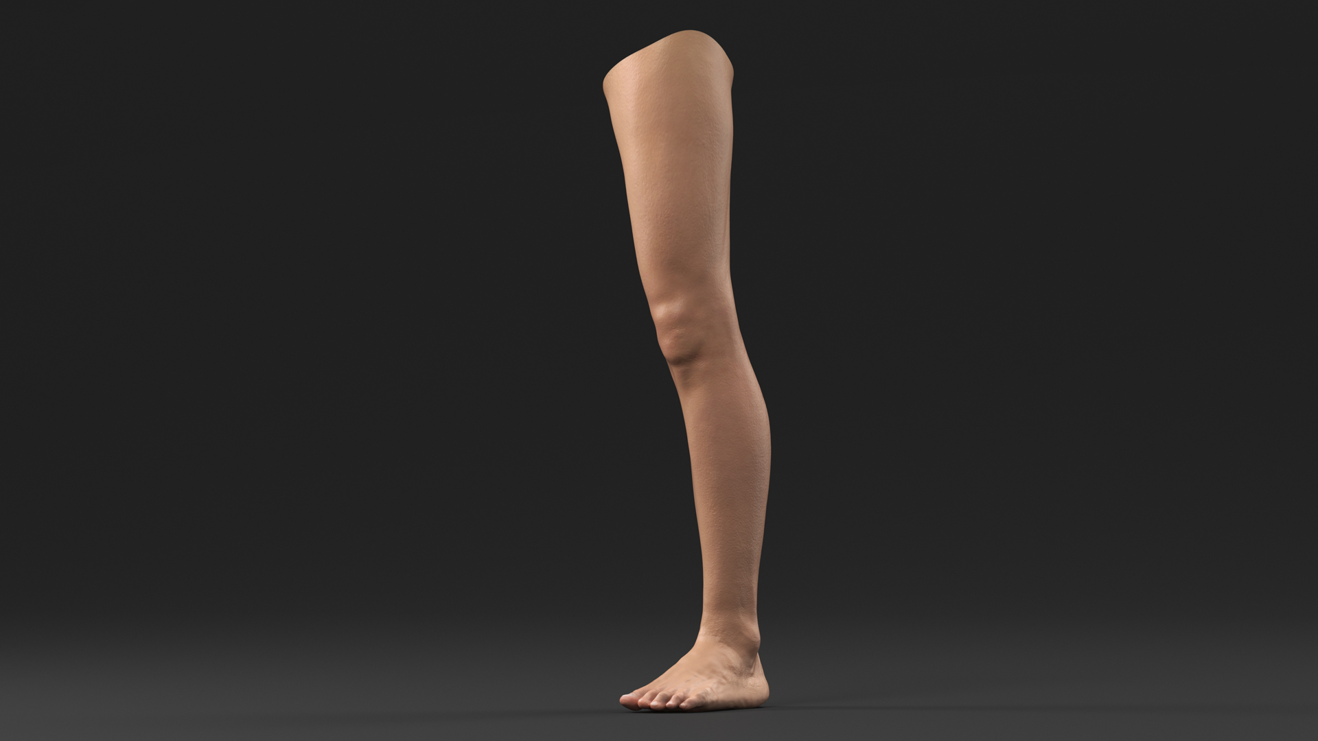 3D Realistic Young Boy Leg model