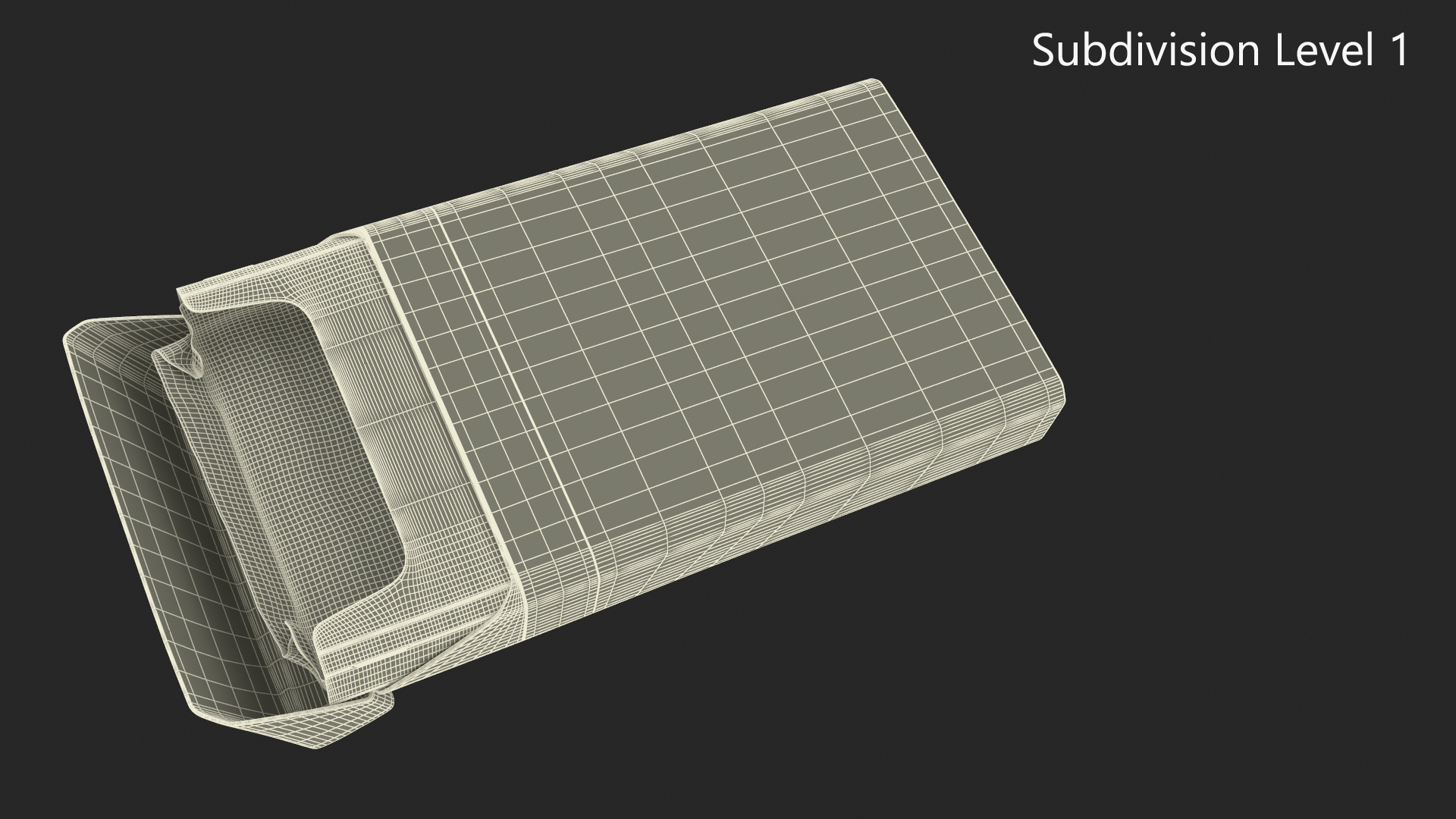 3D model Pack of Cigarettes Davidoff White Super Slim Empty
