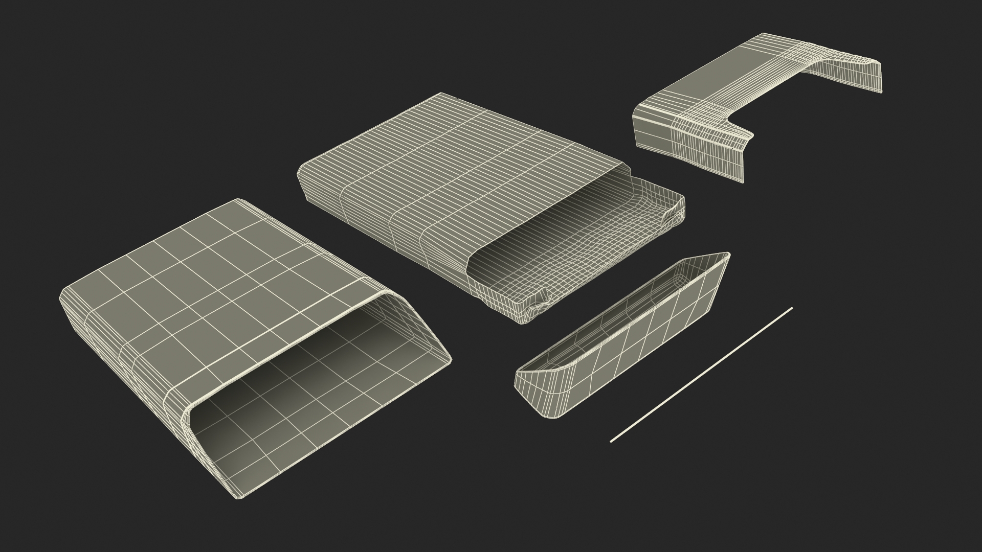 3D model Pack of Cigarettes Davidoff White Super Slim Empty