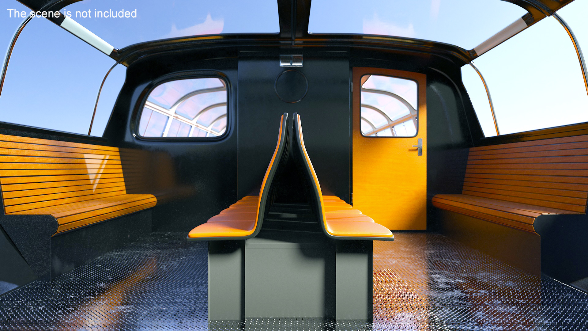 Cruise Black Boat 3D