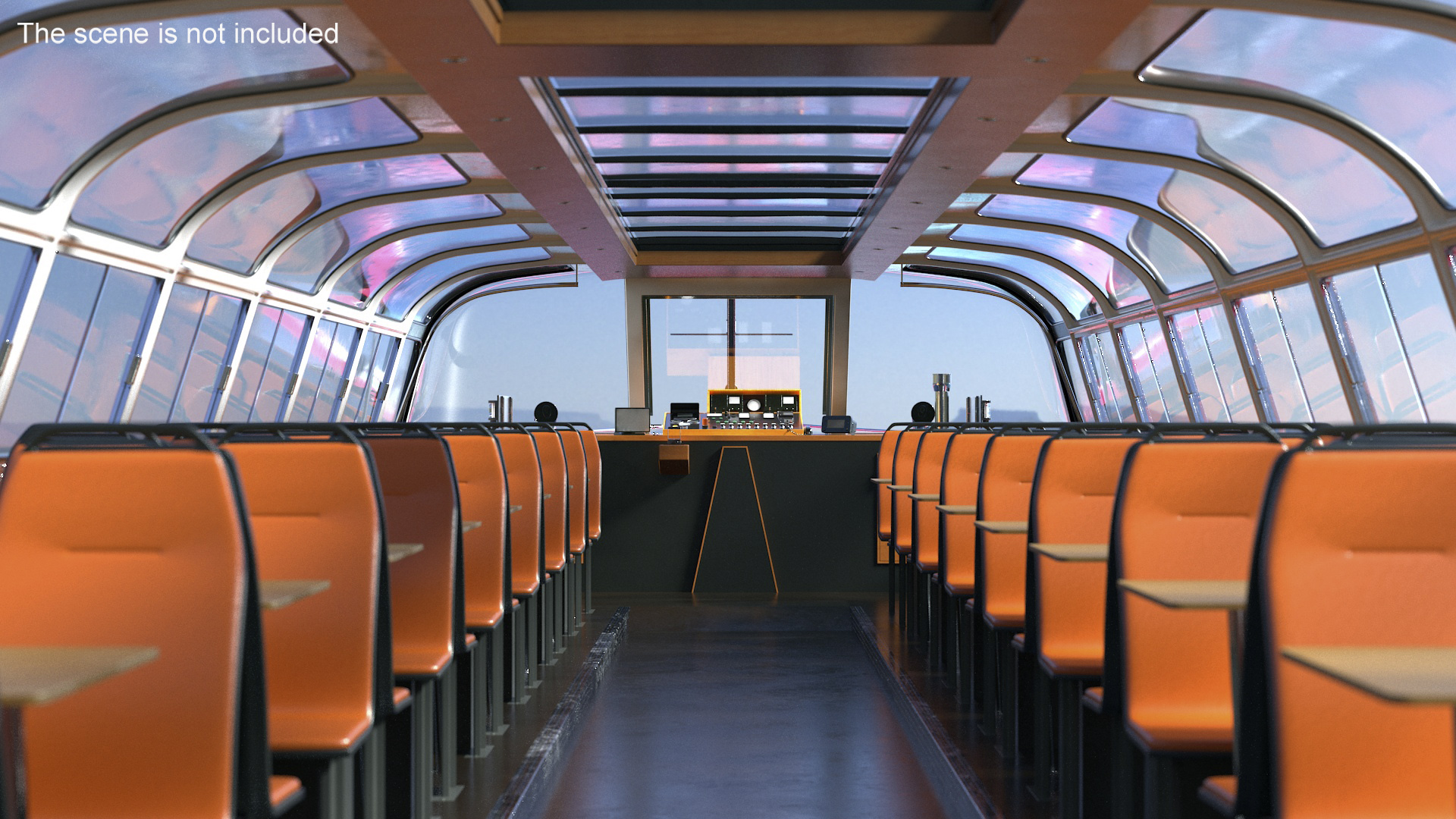 Cruise Black Boat 3D