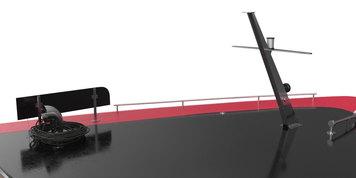 Cruise Black Boat 3D