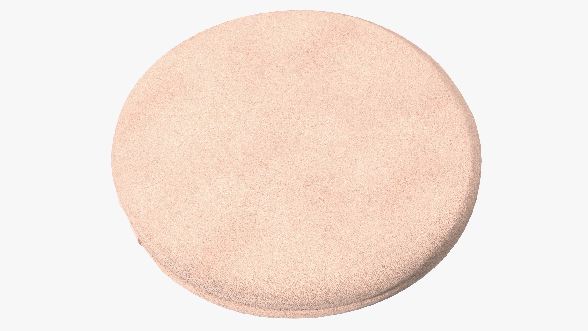 Round Powder Puff with Strap Beige 3D model