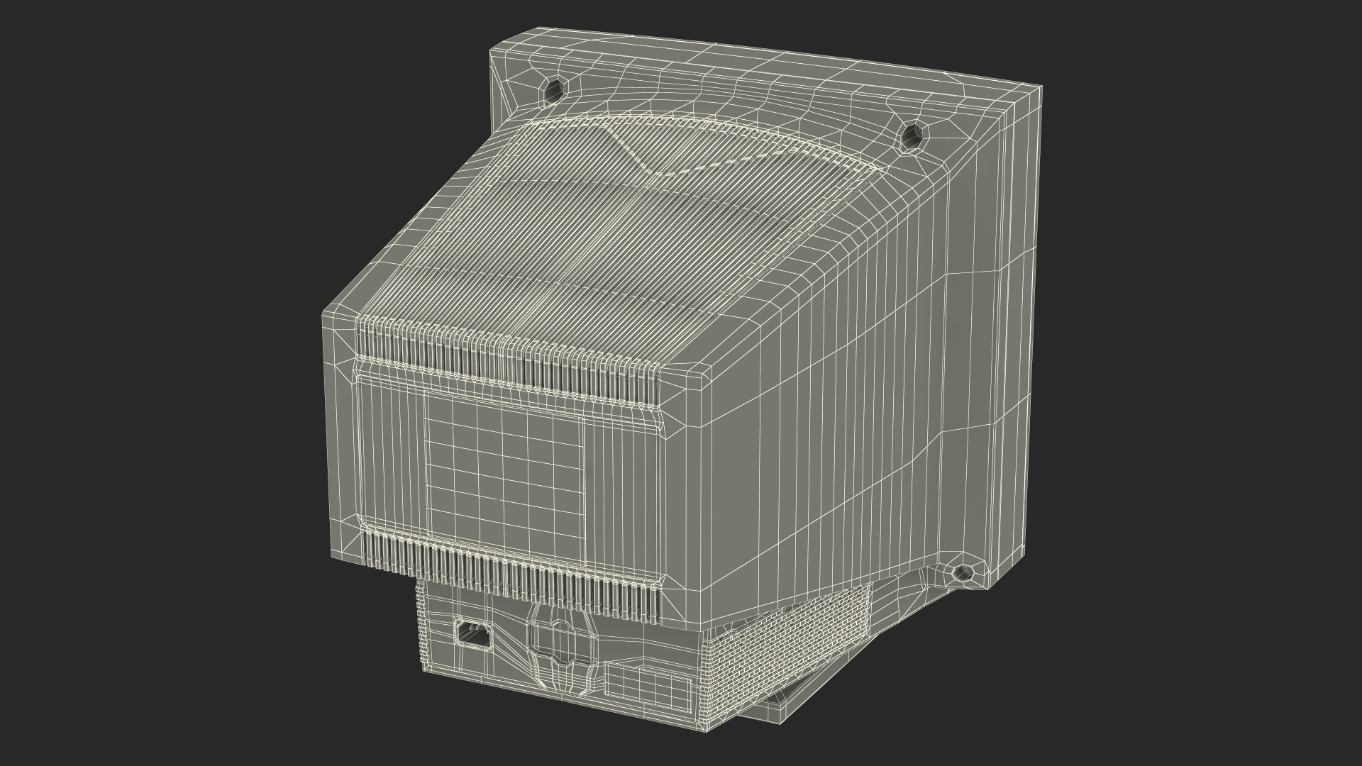 Vintage CRT Monitor 3D model