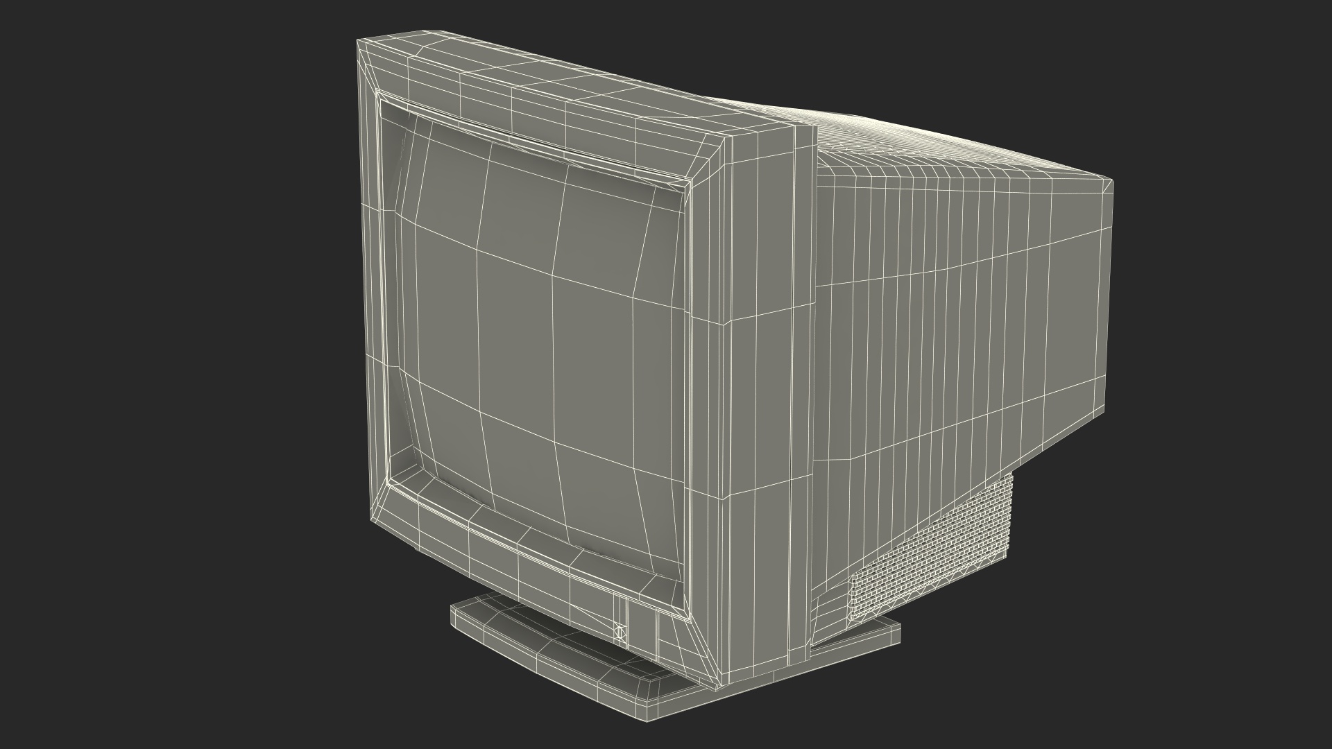Vintage CRT Monitor 3D model