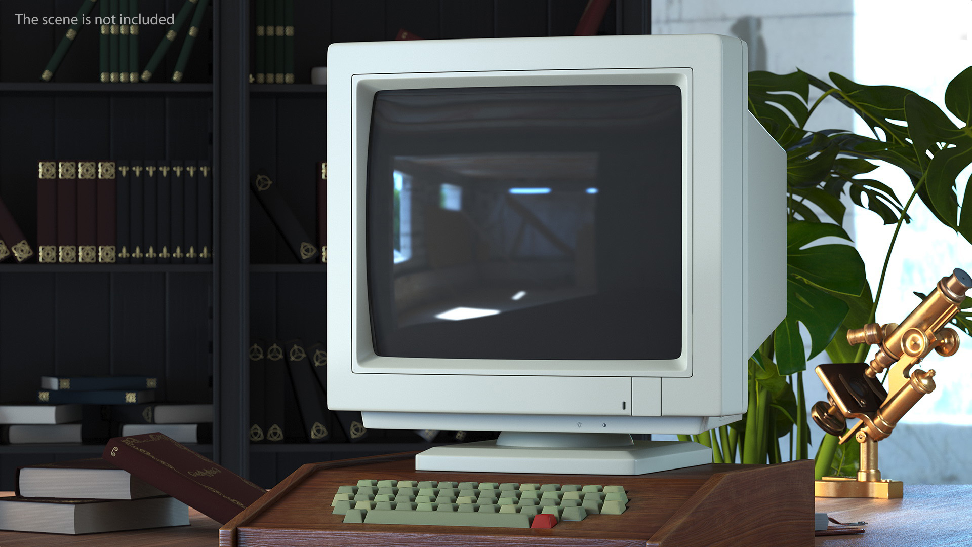 Vintage CRT Monitor 3D model