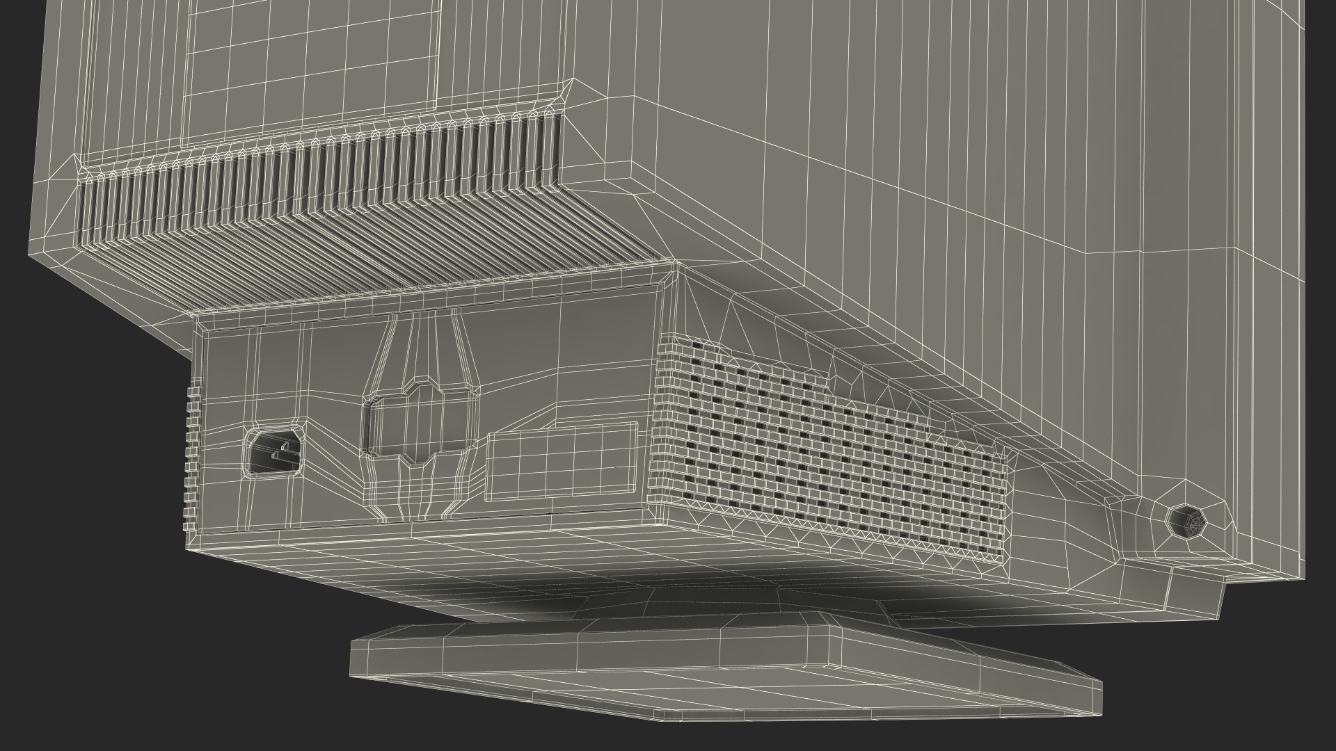 Vintage CRT Monitor 3D model