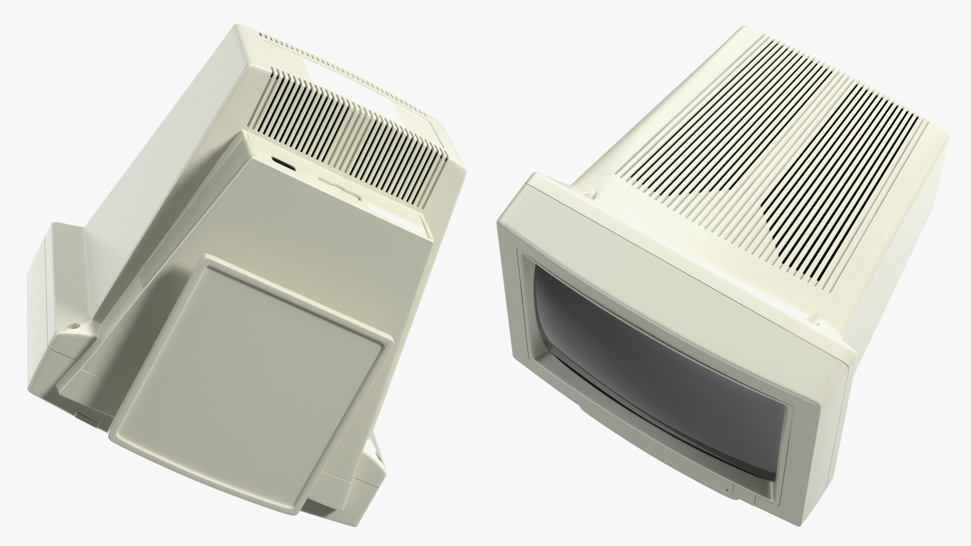Vintage CRT Monitor 3D model