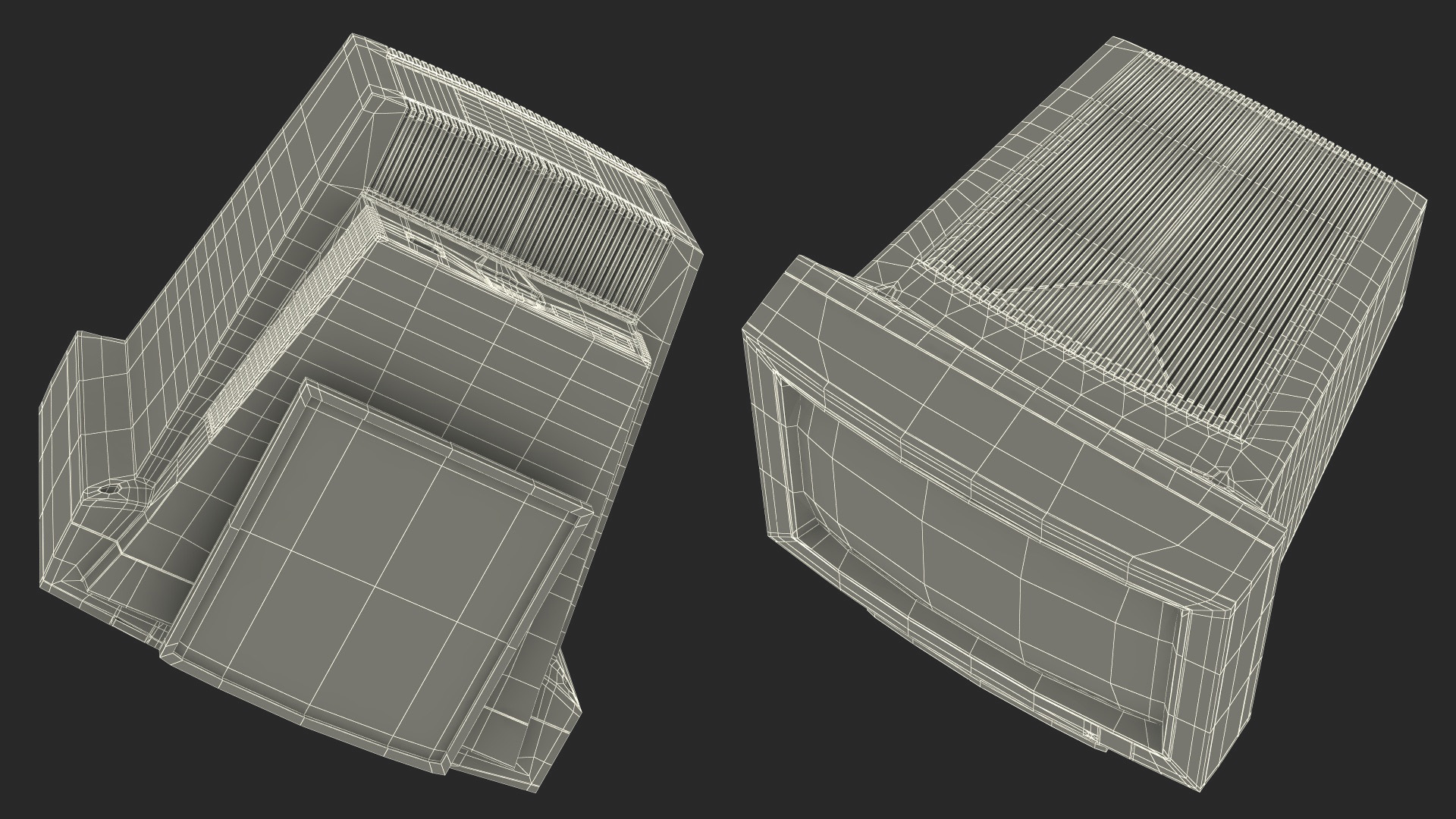 Vintage CRT Monitor 3D model