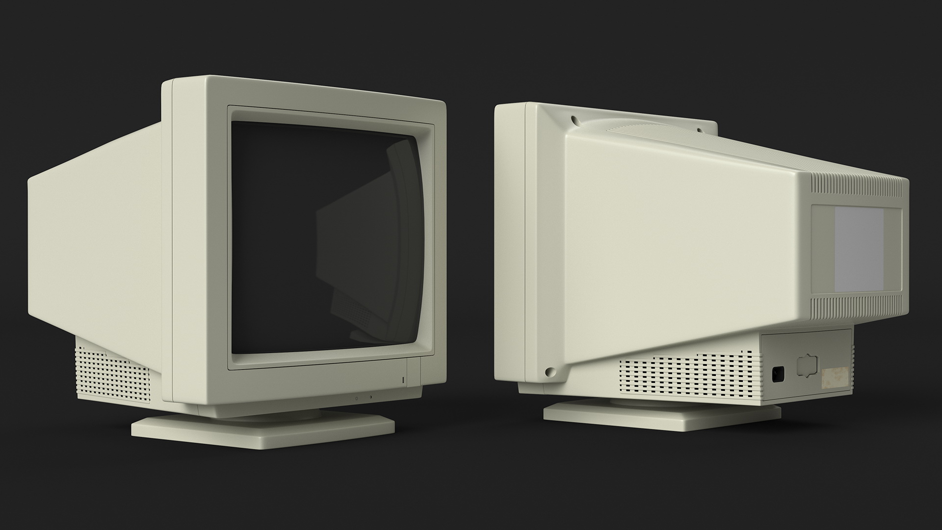 Vintage CRT Monitor 3D model