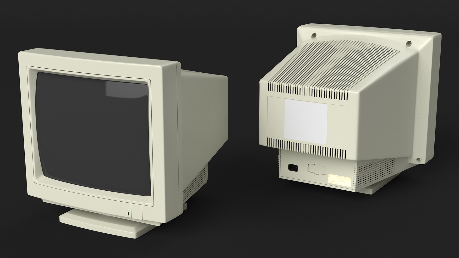 Vintage CRT Monitor 3D model