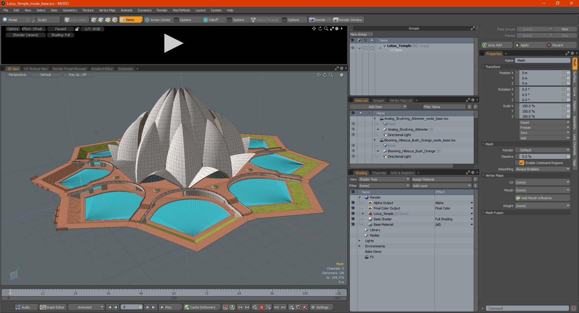 Lotus Temple 3D