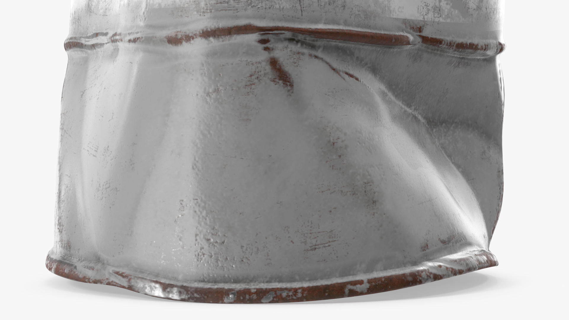 Damaged Motor Oil Barrel 3D model