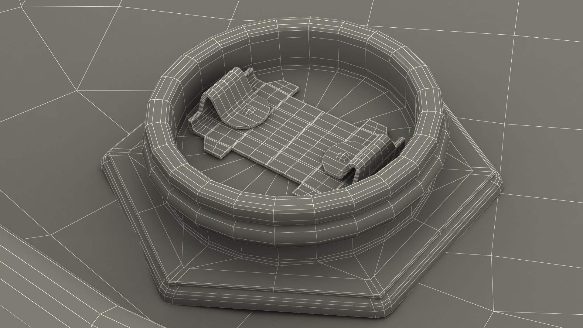 Damaged Motor Oil Barrel 3D model