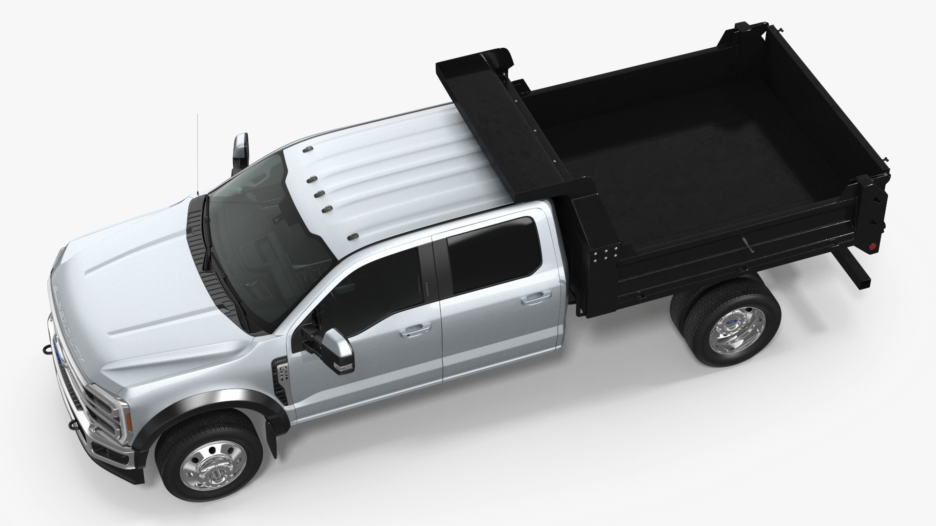 3D Ford Super Duty 2023 F-550 DRW Lariat Silver Metallic model