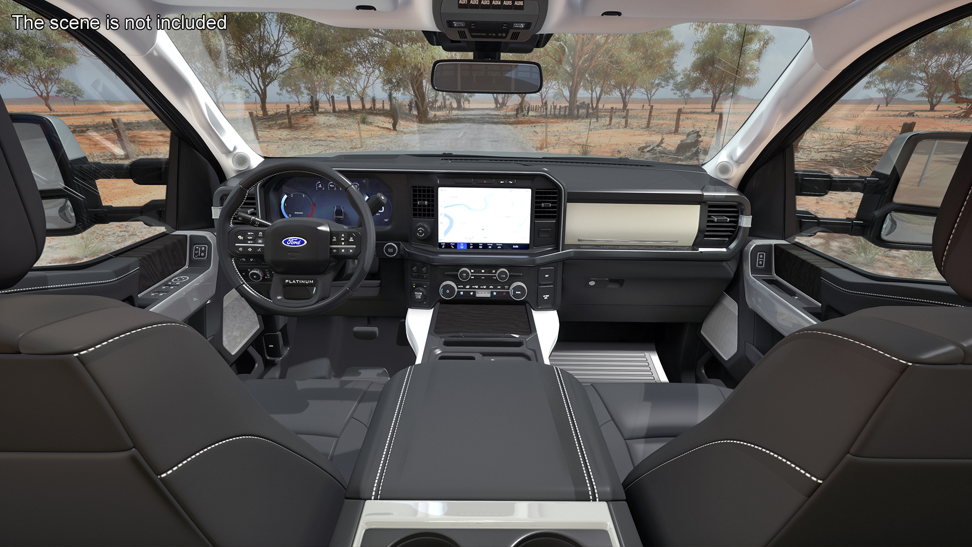 3D Ford Super Duty 2023 F-550 DRW Lariat Silver Metallic model