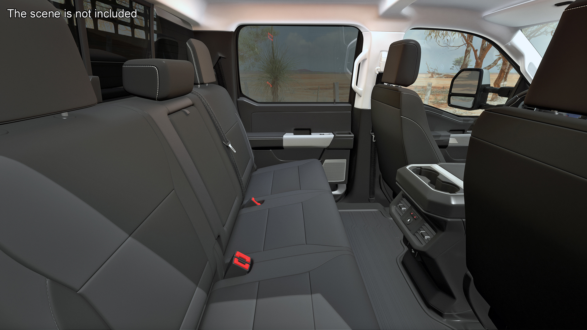 3D Ford Super Duty 2023 F-550 DRW Lariat Silver Metallic model