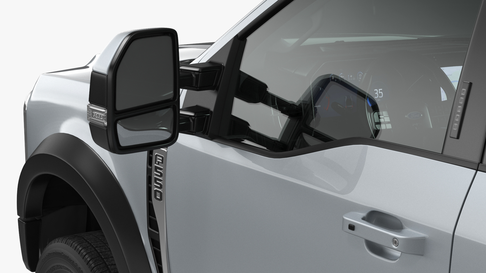 3D Ford Super Duty 2023 F-550 DRW Lariat Silver Metallic model