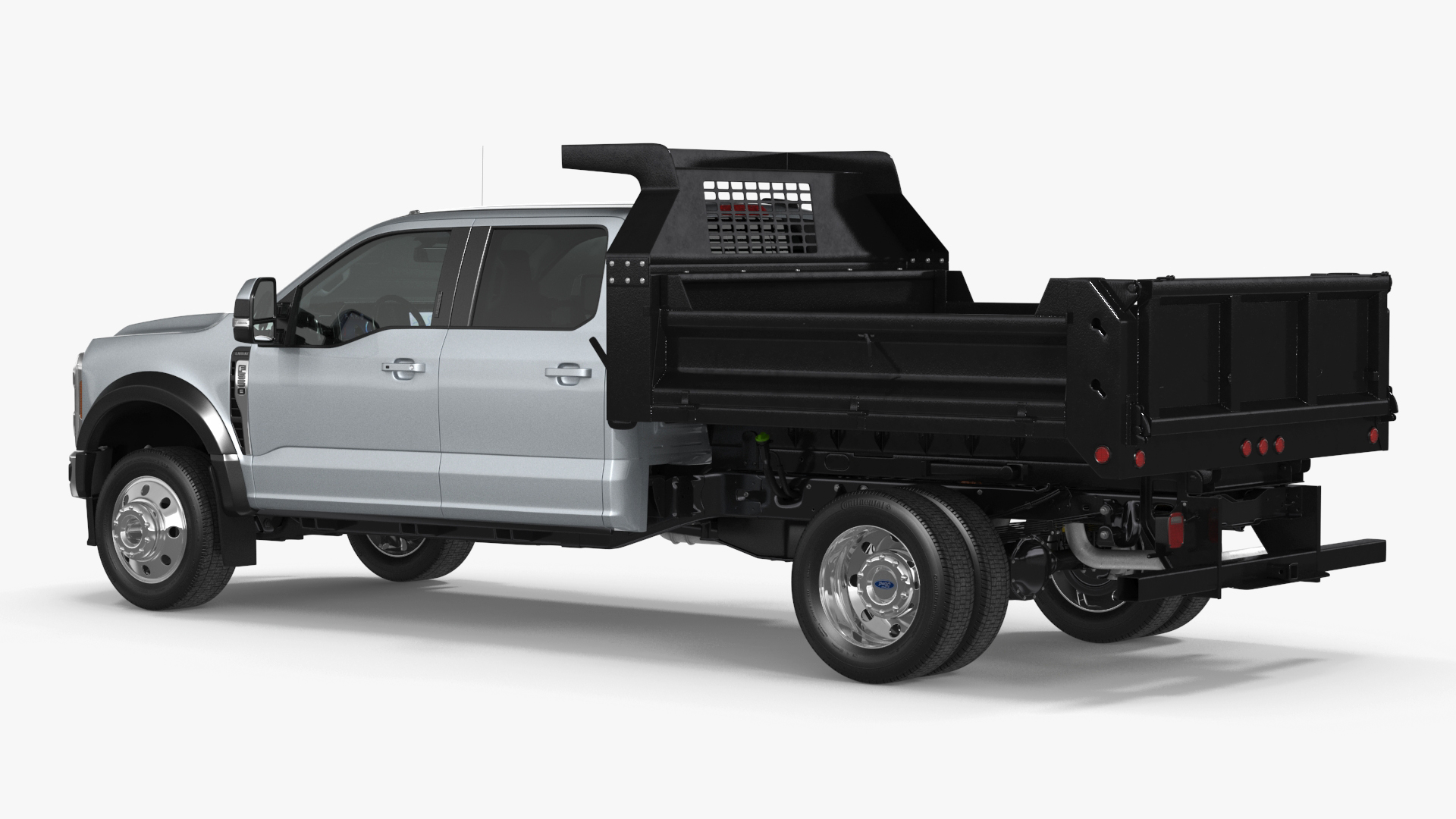 3D Ford Super Duty 2023 F-550 DRW Lariat Silver Metallic model