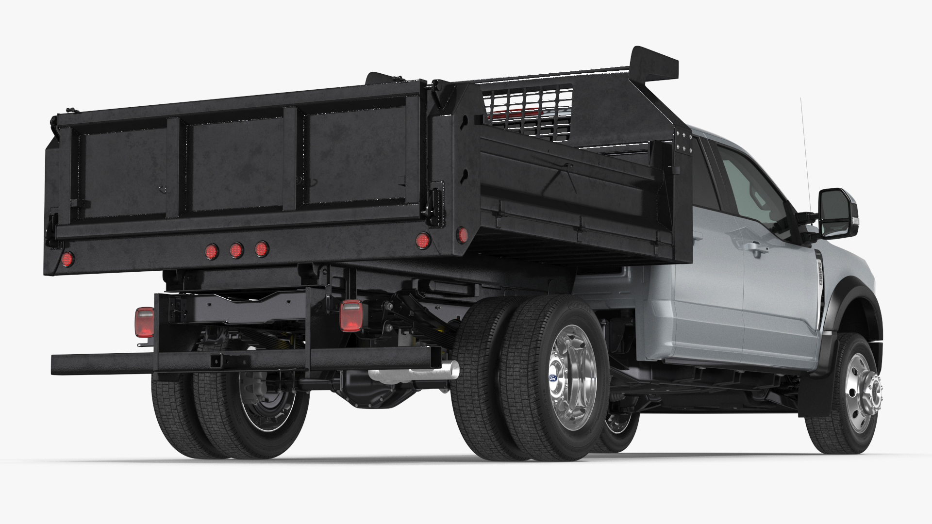 3D Ford Super Duty 2023 F-550 DRW Lariat Silver Metallic model