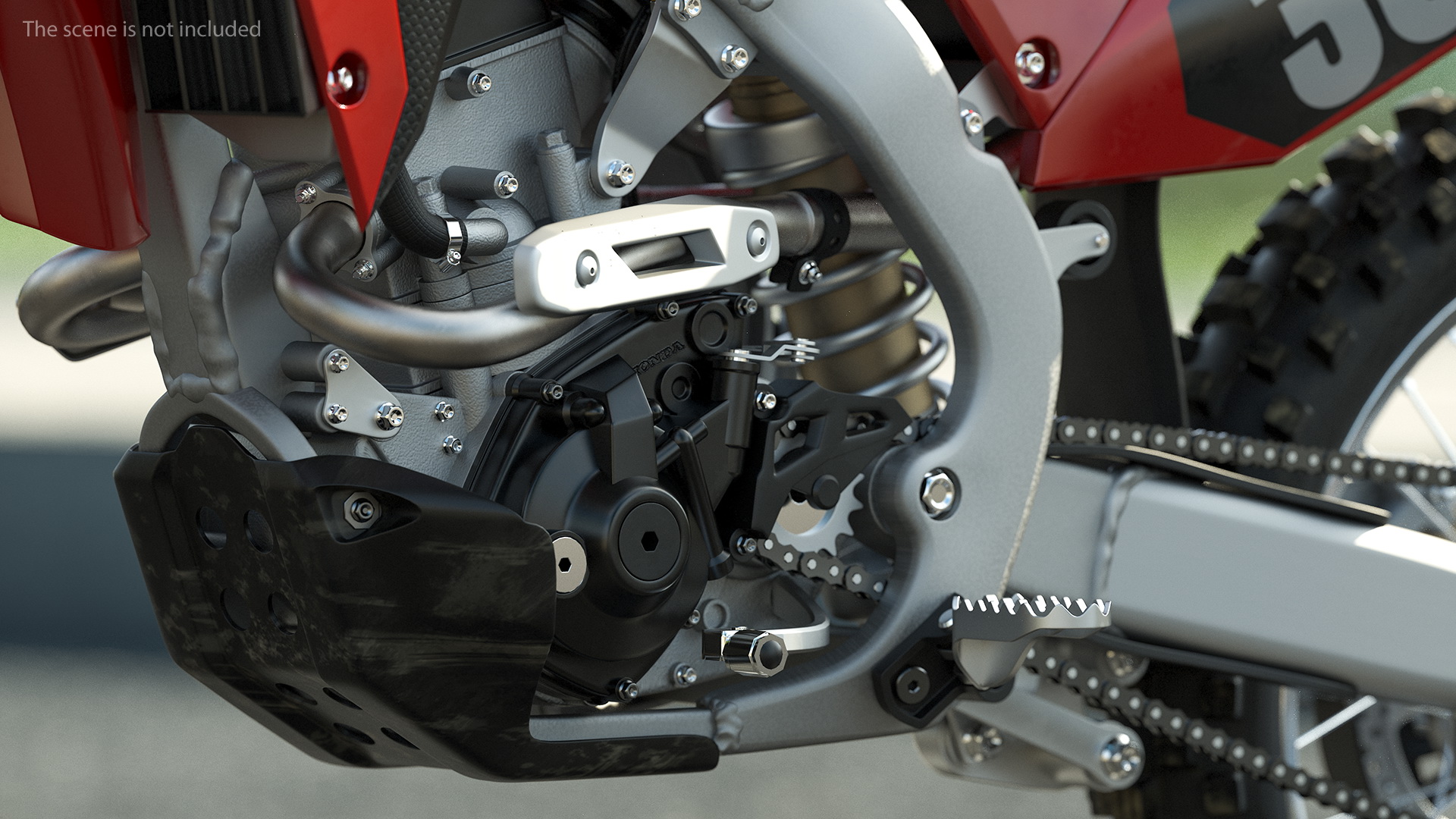 3D Motocross Bike Honda CRF250R 2018 model