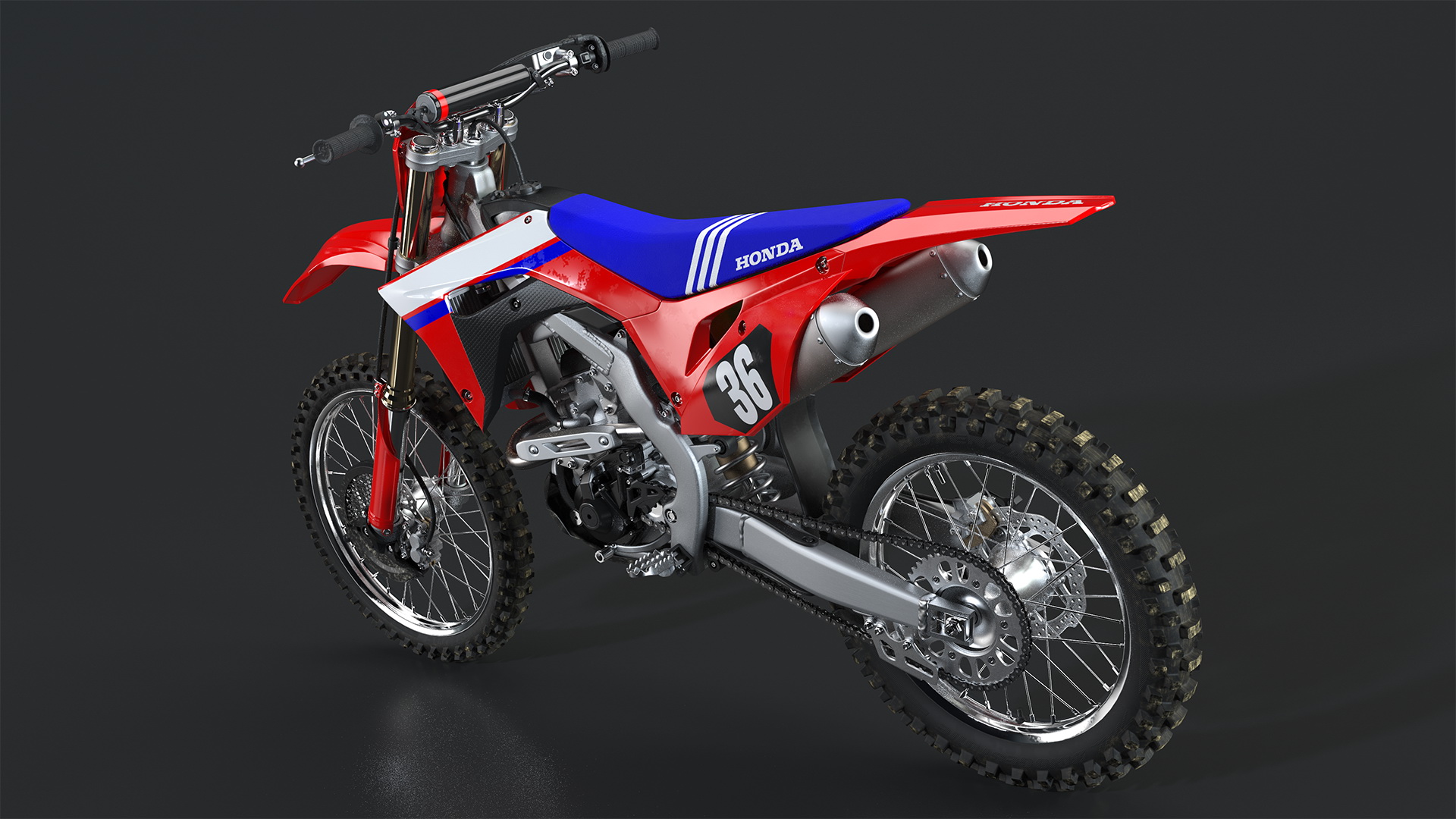 3D Motocross Bike Honda CRF250R 2018 model