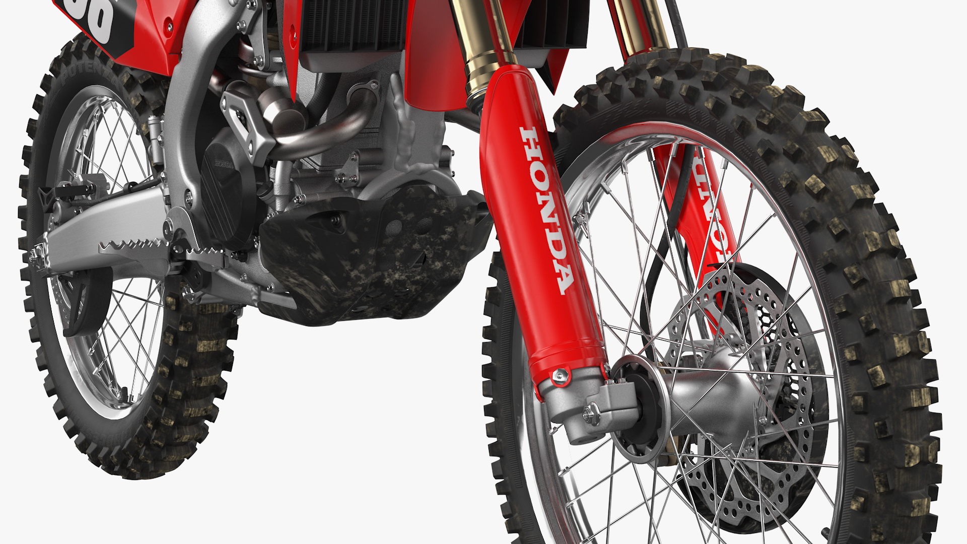 3D Motocross Bike Honda CRF250R 2018 model