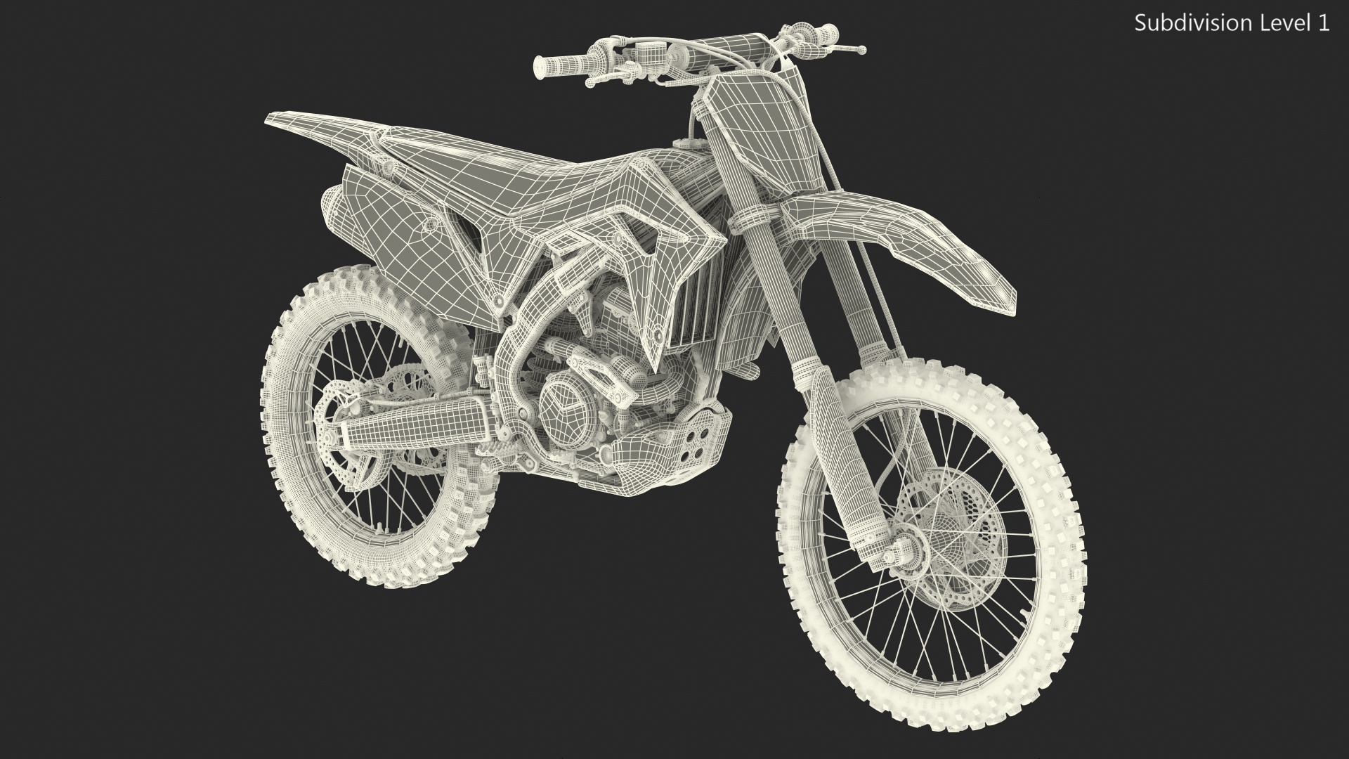 3D Motocross Bike Honda CRF250R 2018 model