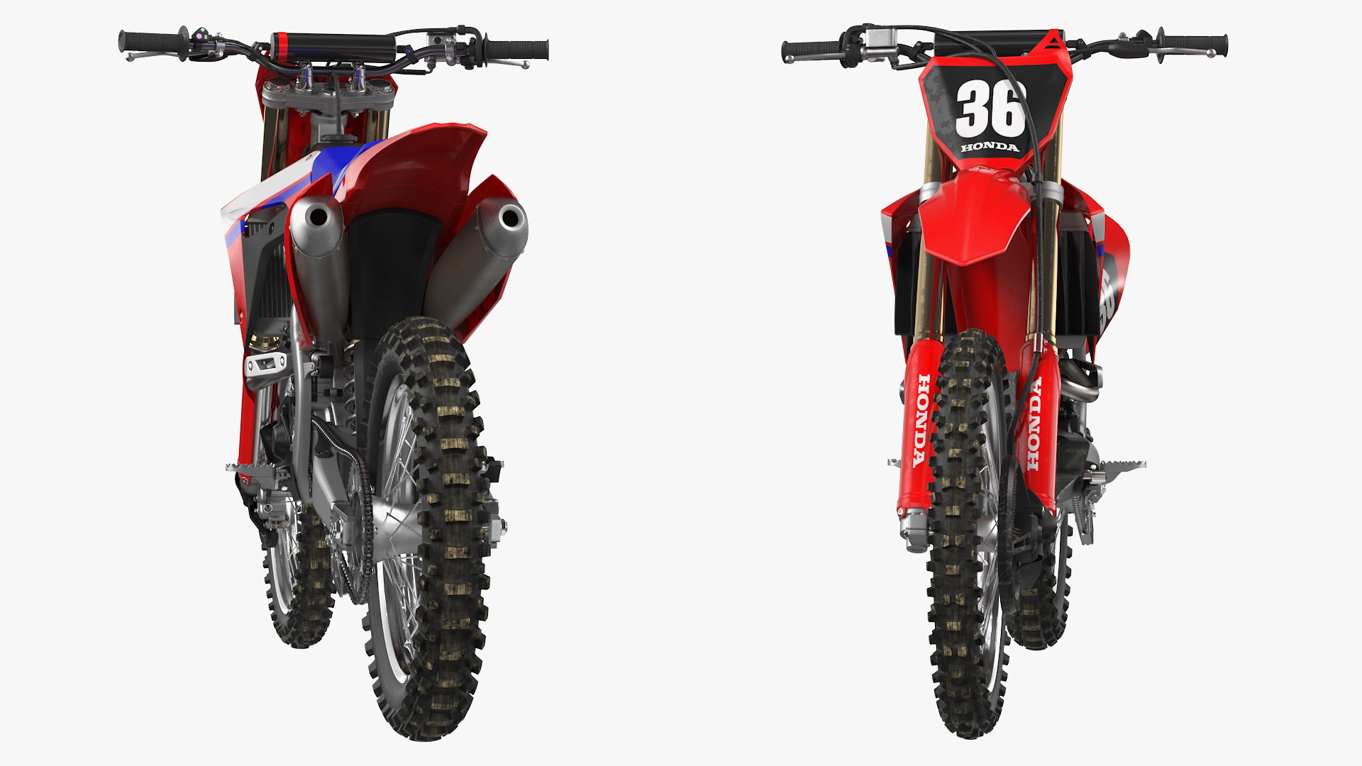 3D Motocross Bike Honda CRF250R 2018 model