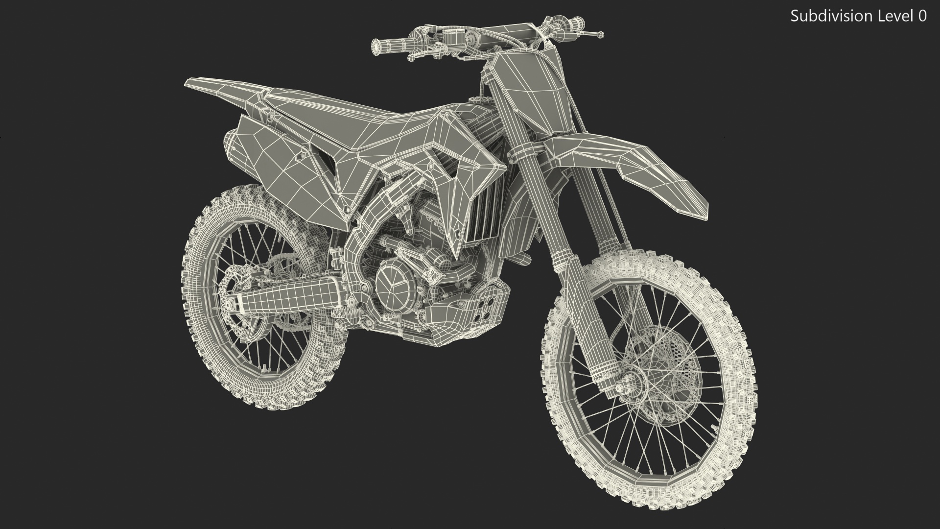3D Motocross Bike Honda CRF250R 2018 model