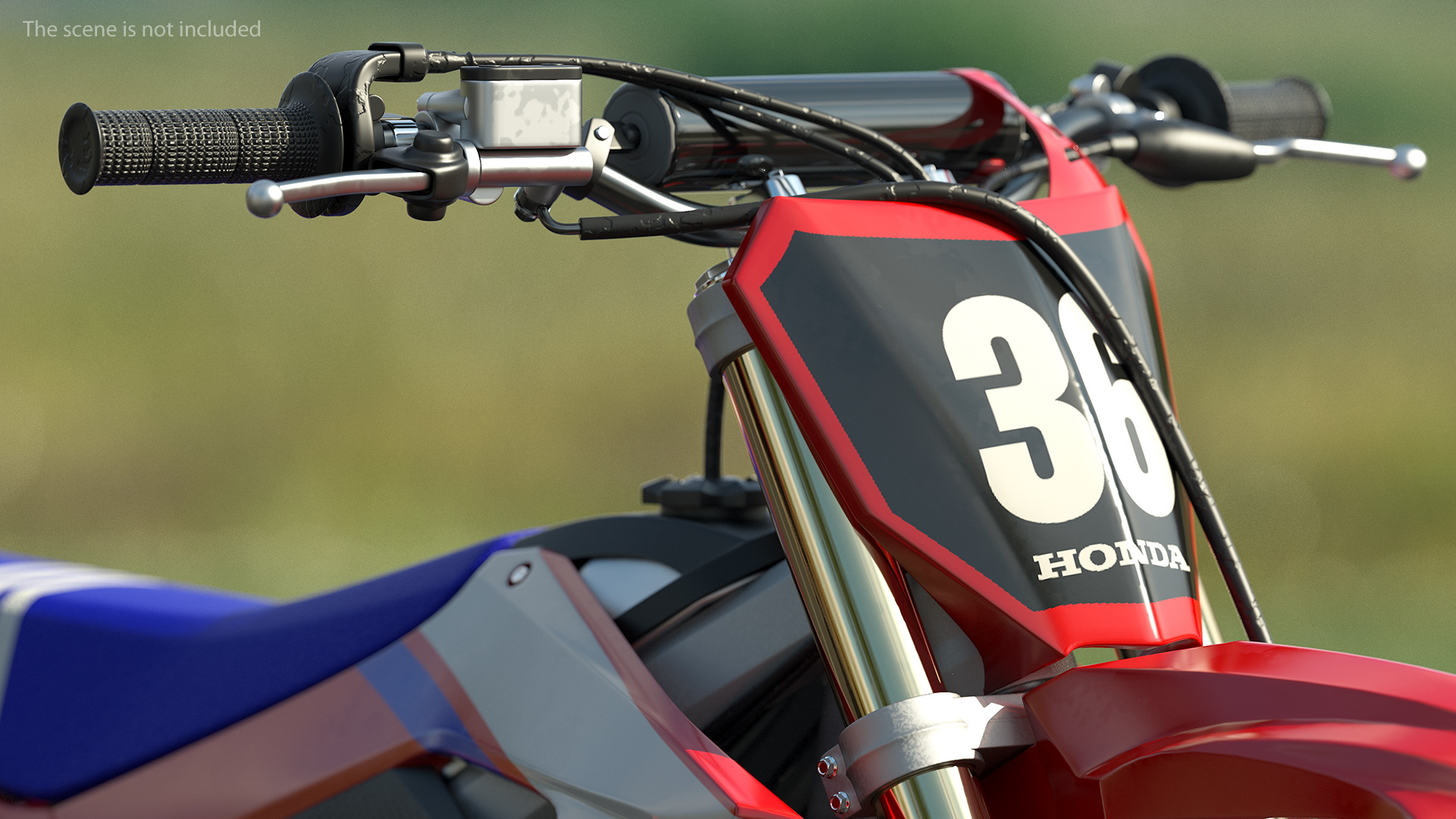 3D Motocross Bike Honda CRF250R 2018 model