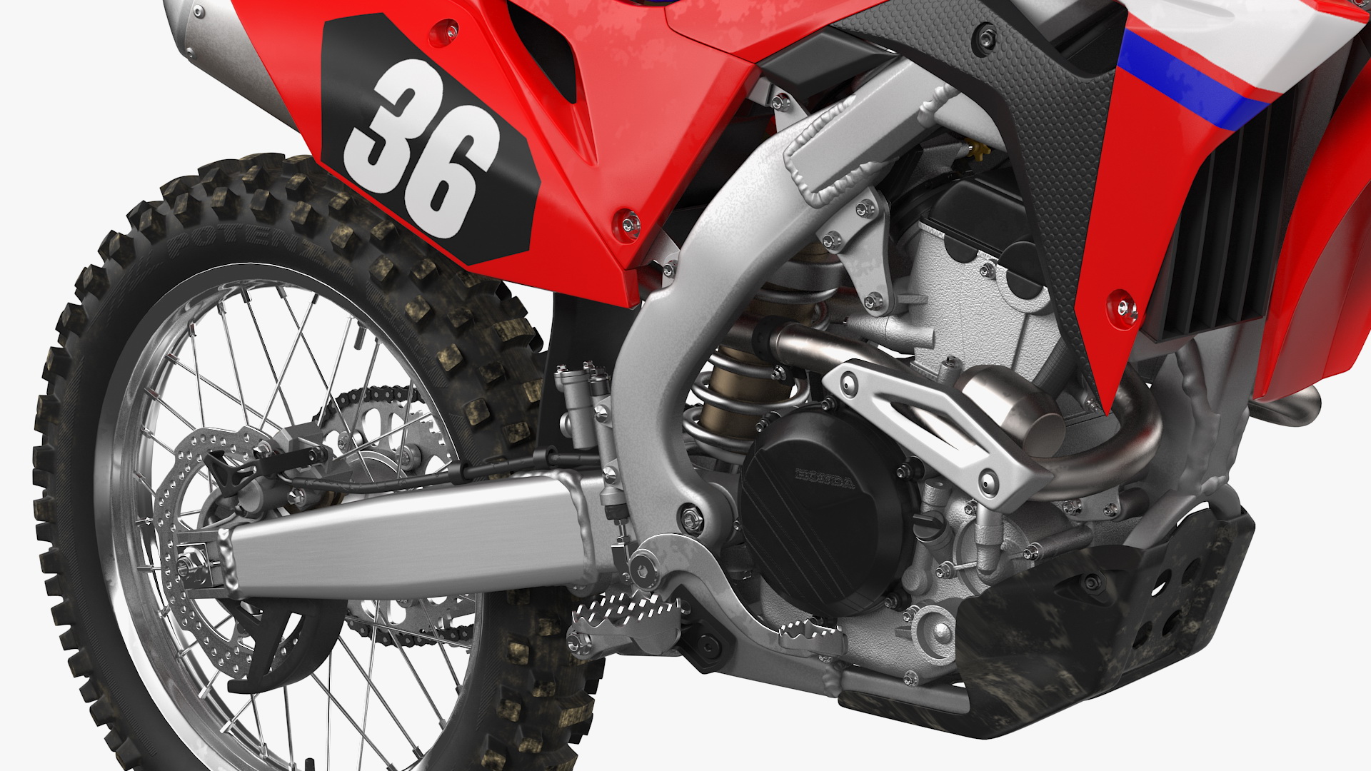 3D Motocross Bike Honda CRF250R 2018 model