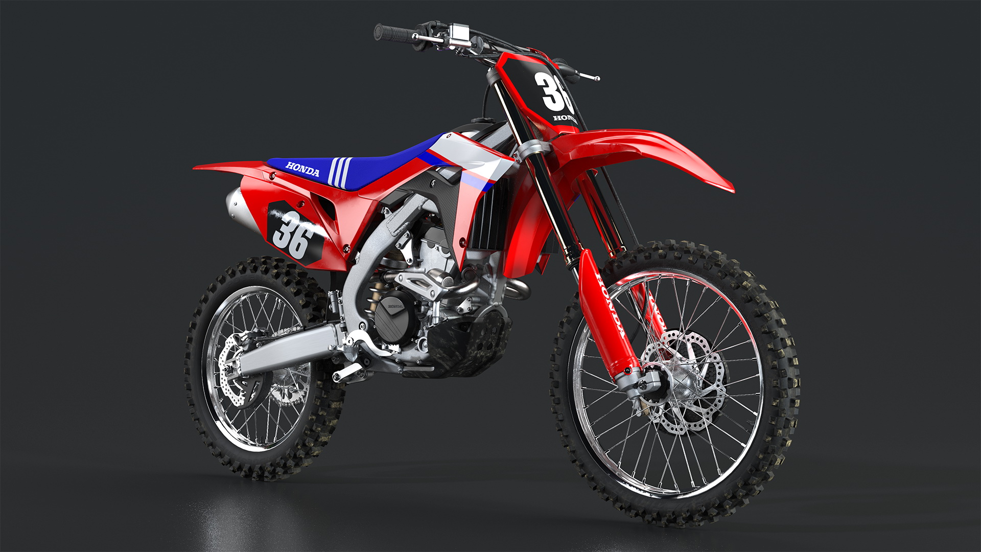 3D Motocross Bike Honda CRF250R 2018 model