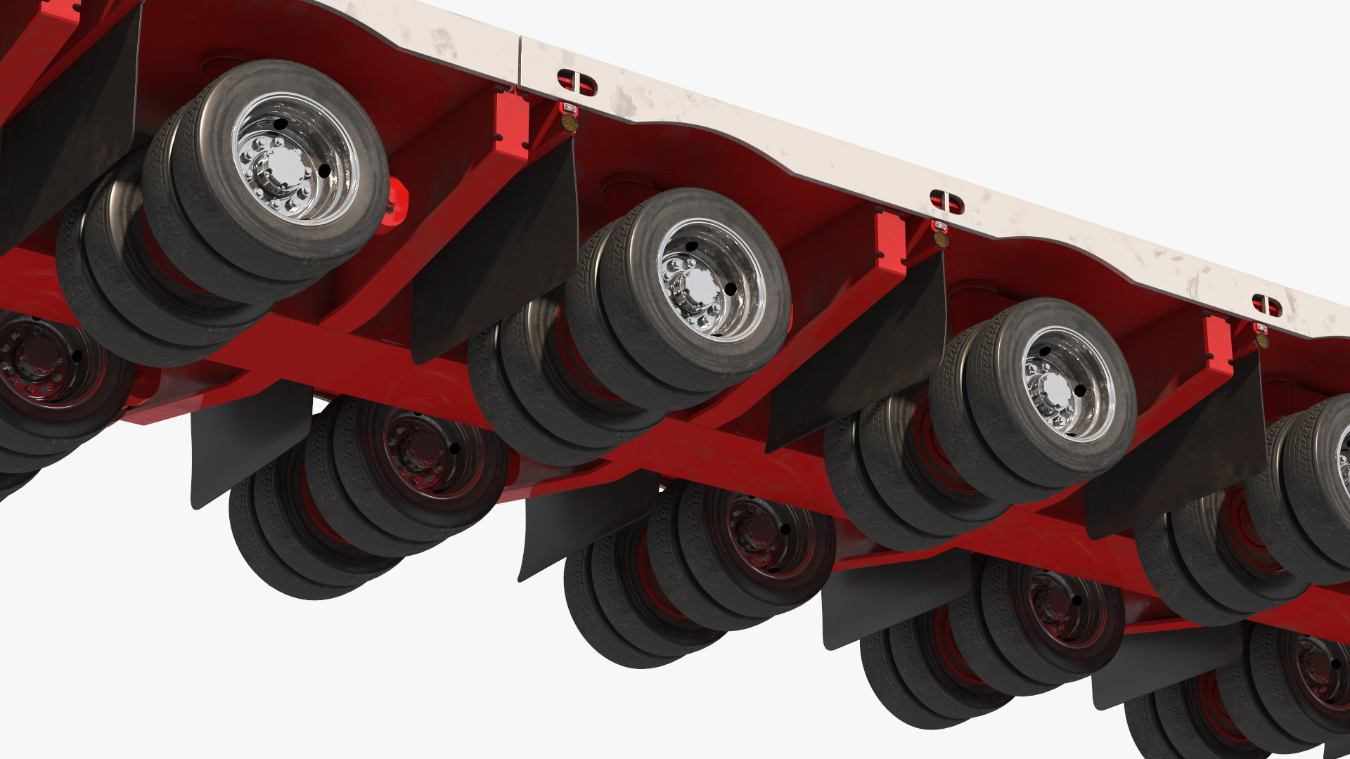 Heavy Duty Semi Truck with Lowboy Equipment Trailer - view 7