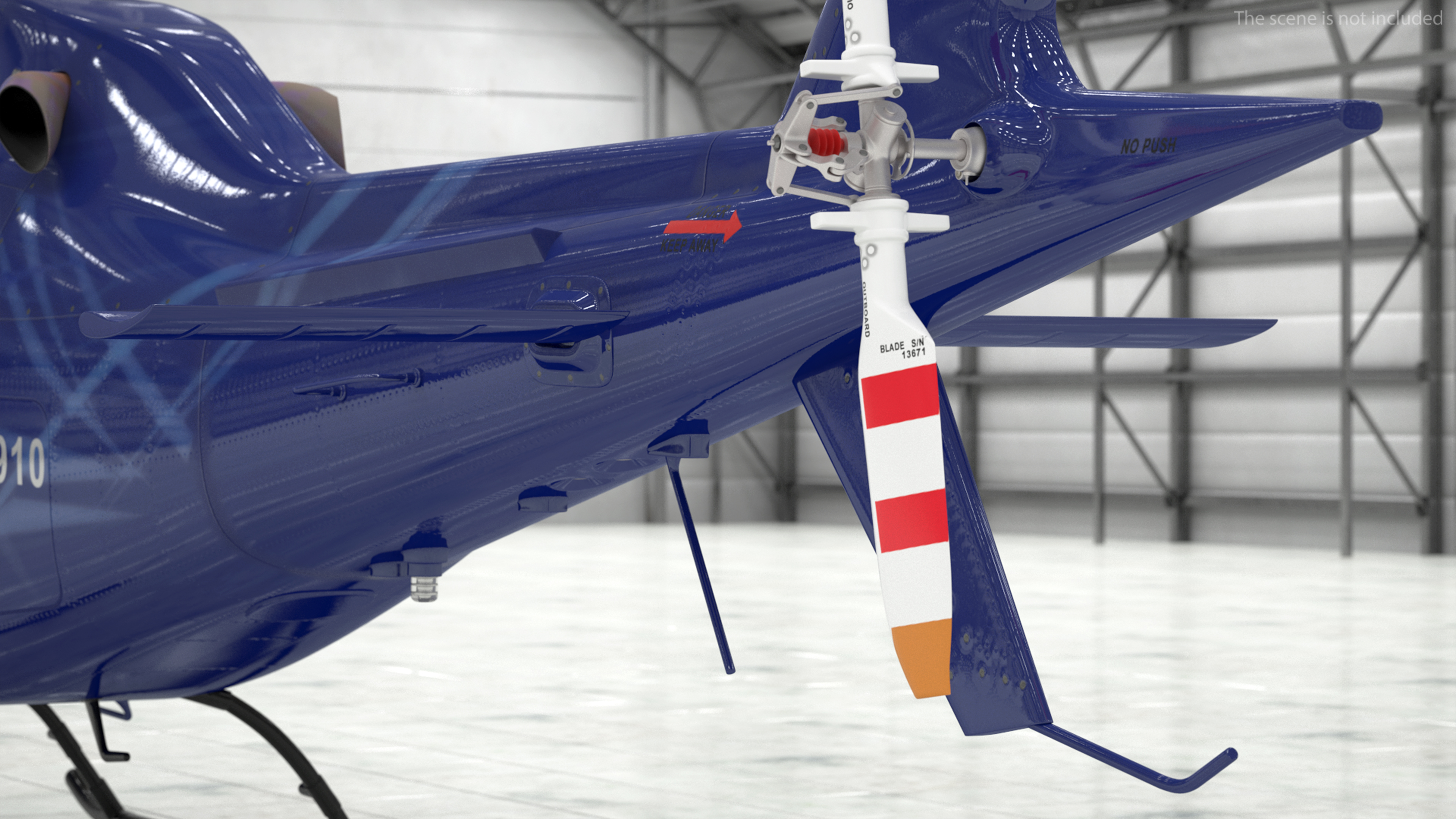 3D Leonardo AgustaWestland AW119 Helicopter Blue Rigged for Maya