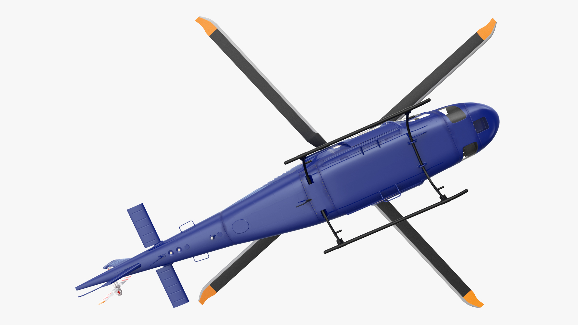 3D Leonardo AgustaWestland AW119 Helicopter Blue Rigged for Maya