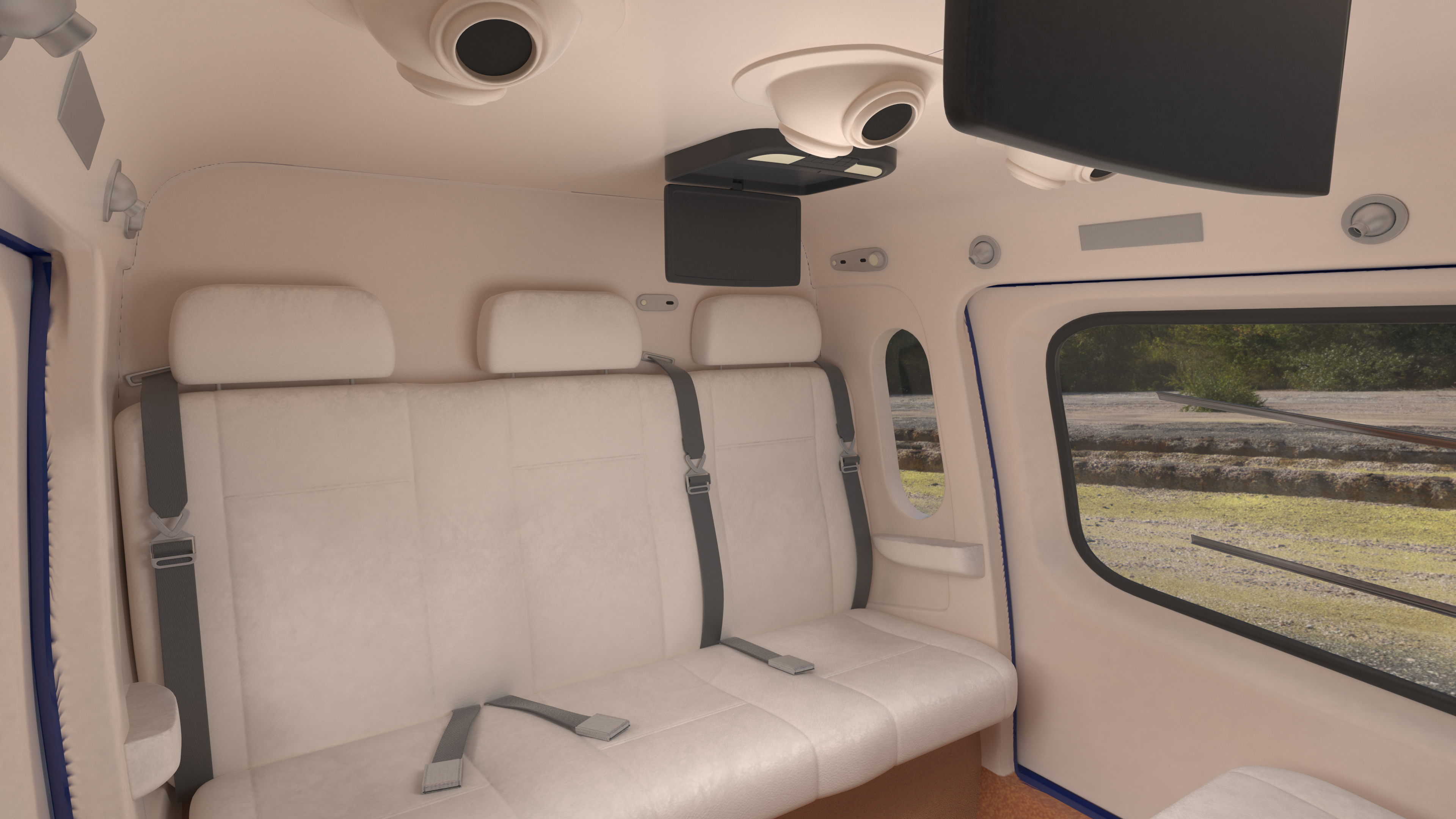 3D Leonardo AgustaWestland AW119 Helicopter Blue Rigged for Maya
