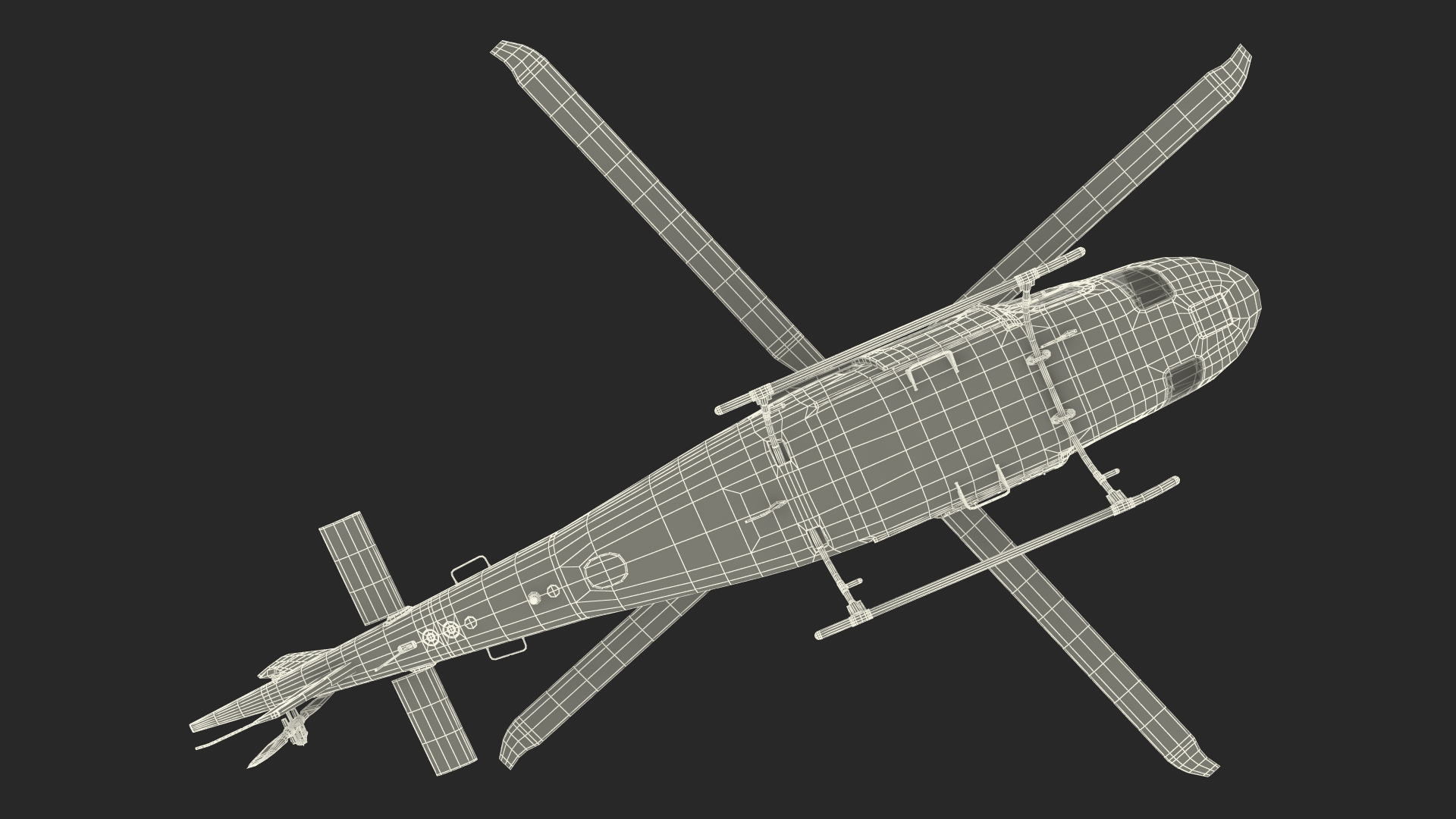 3D Leonardo AgustaWestland AW119 Helicopter Blue Rigged for Maya