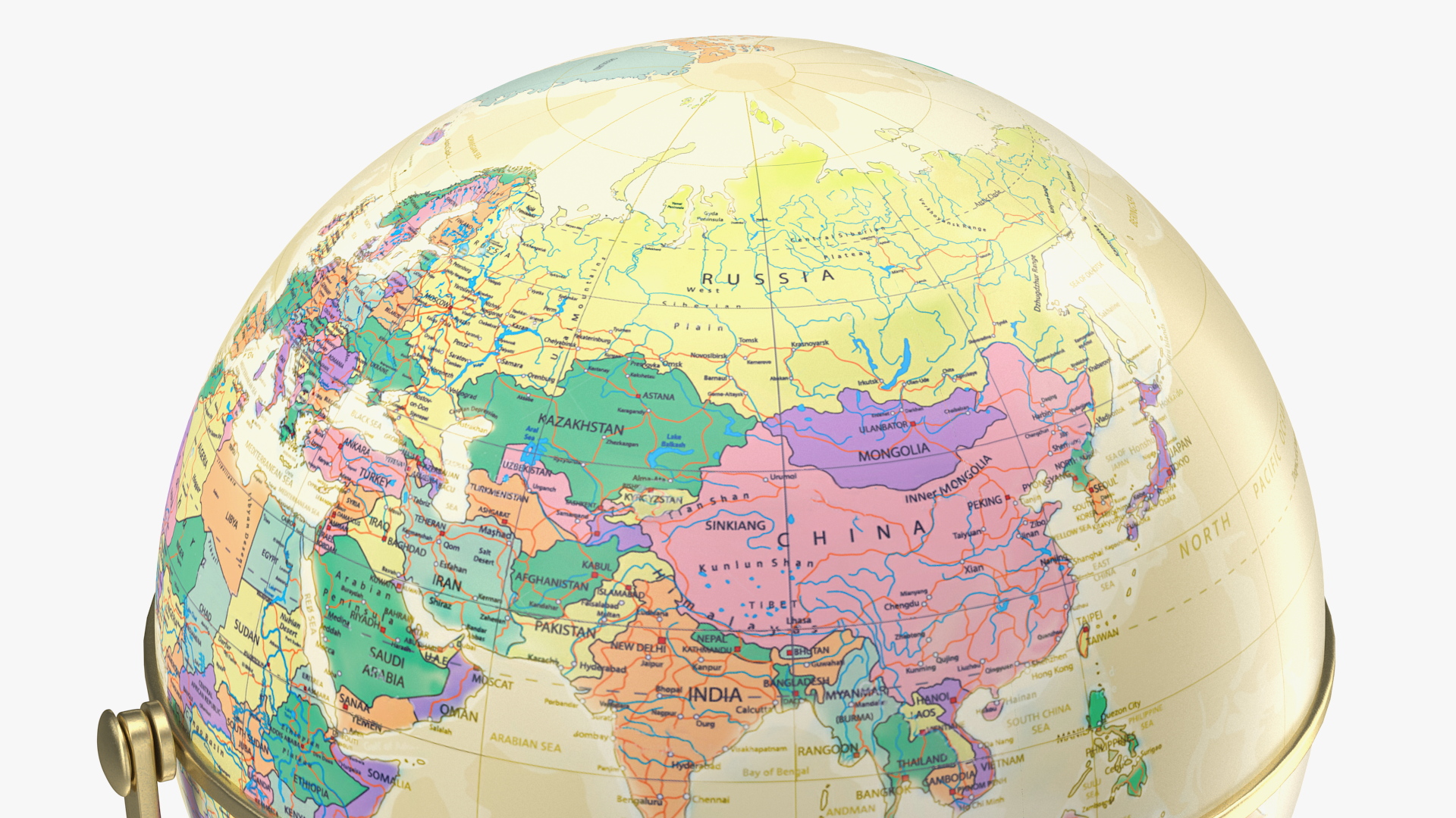 3D model Vintage World Globe with Stand