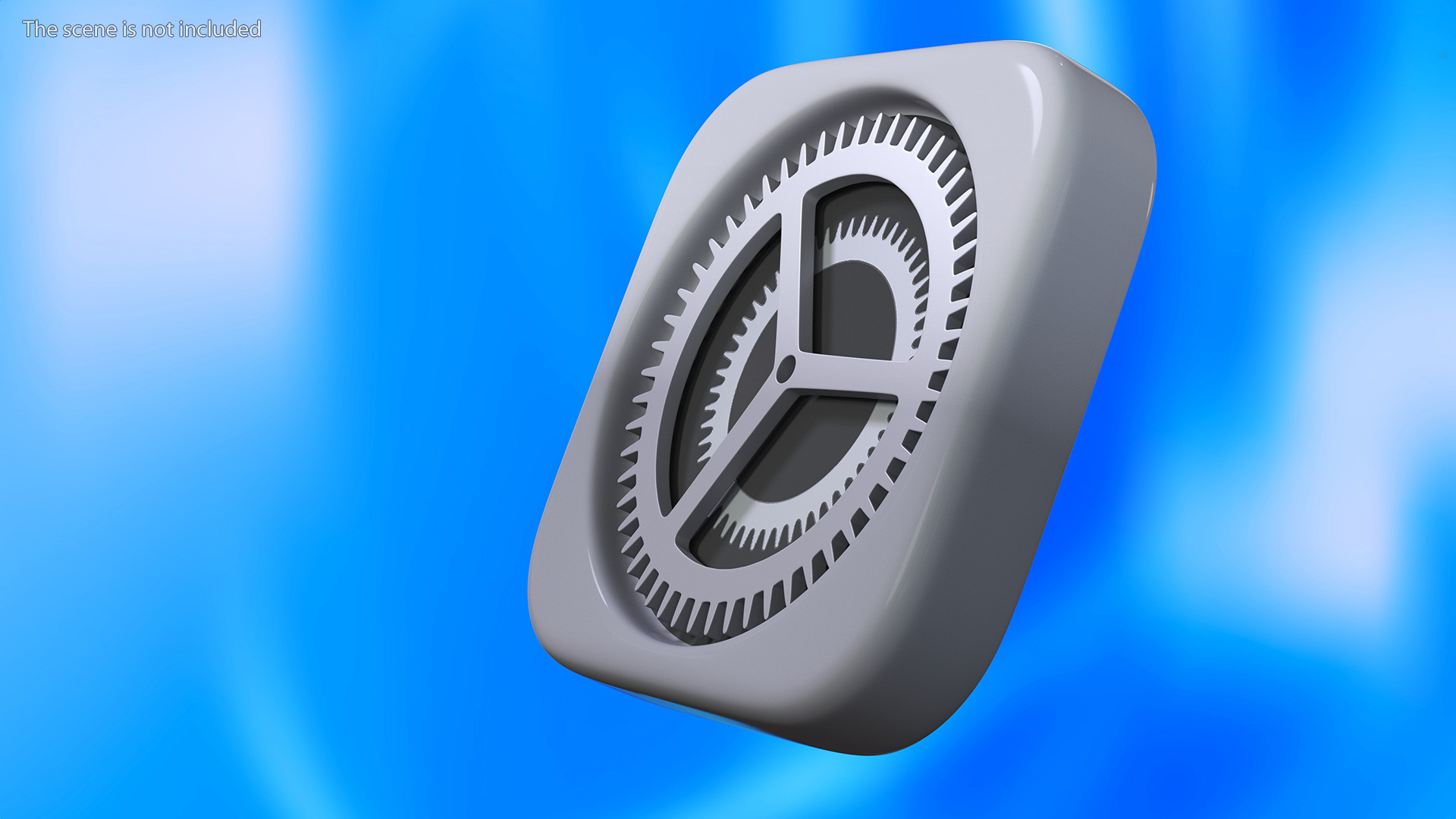 iPhone iOS Settings Icon 3D model