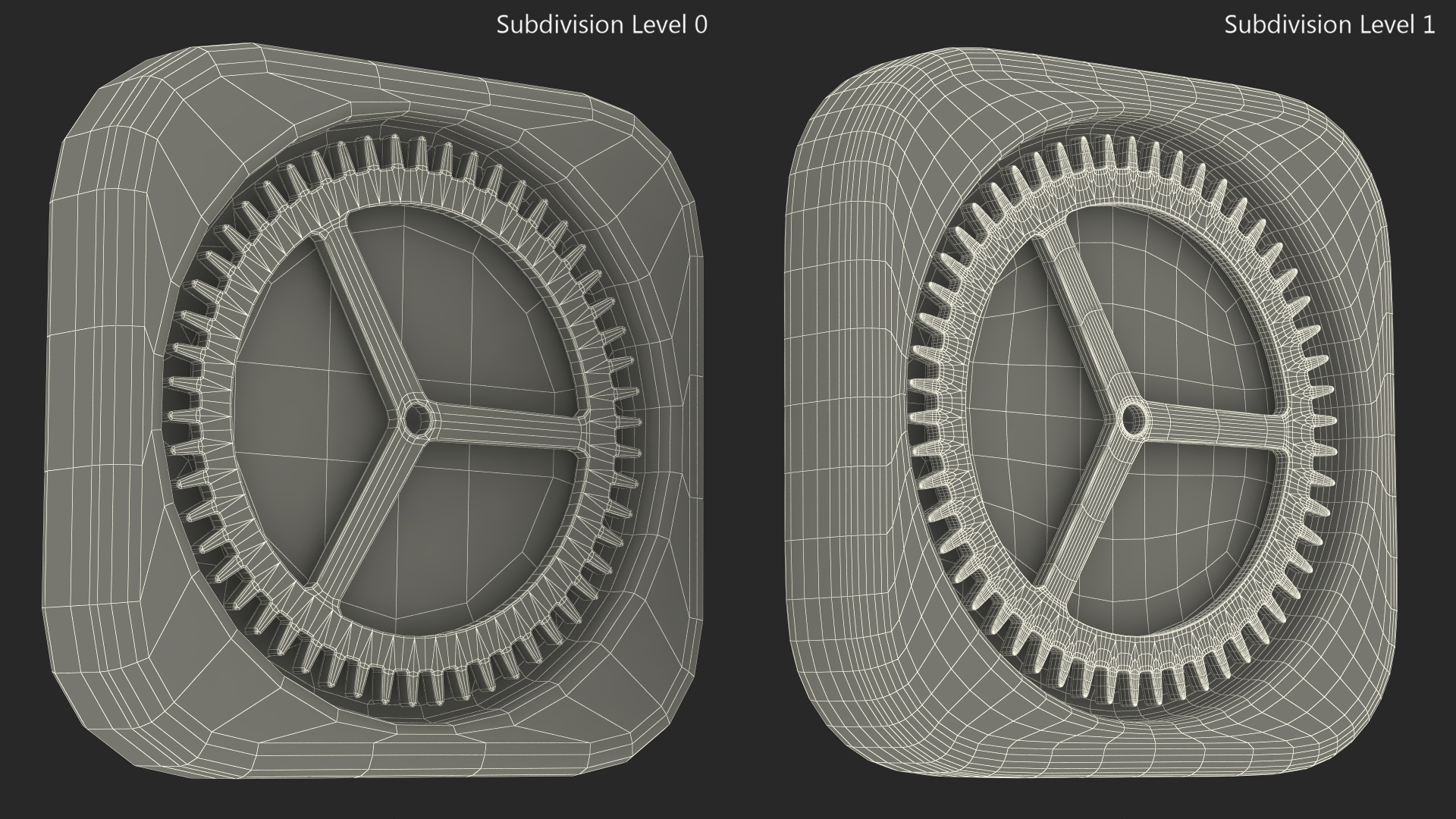 iPhone iOS Settings Icon 3D model