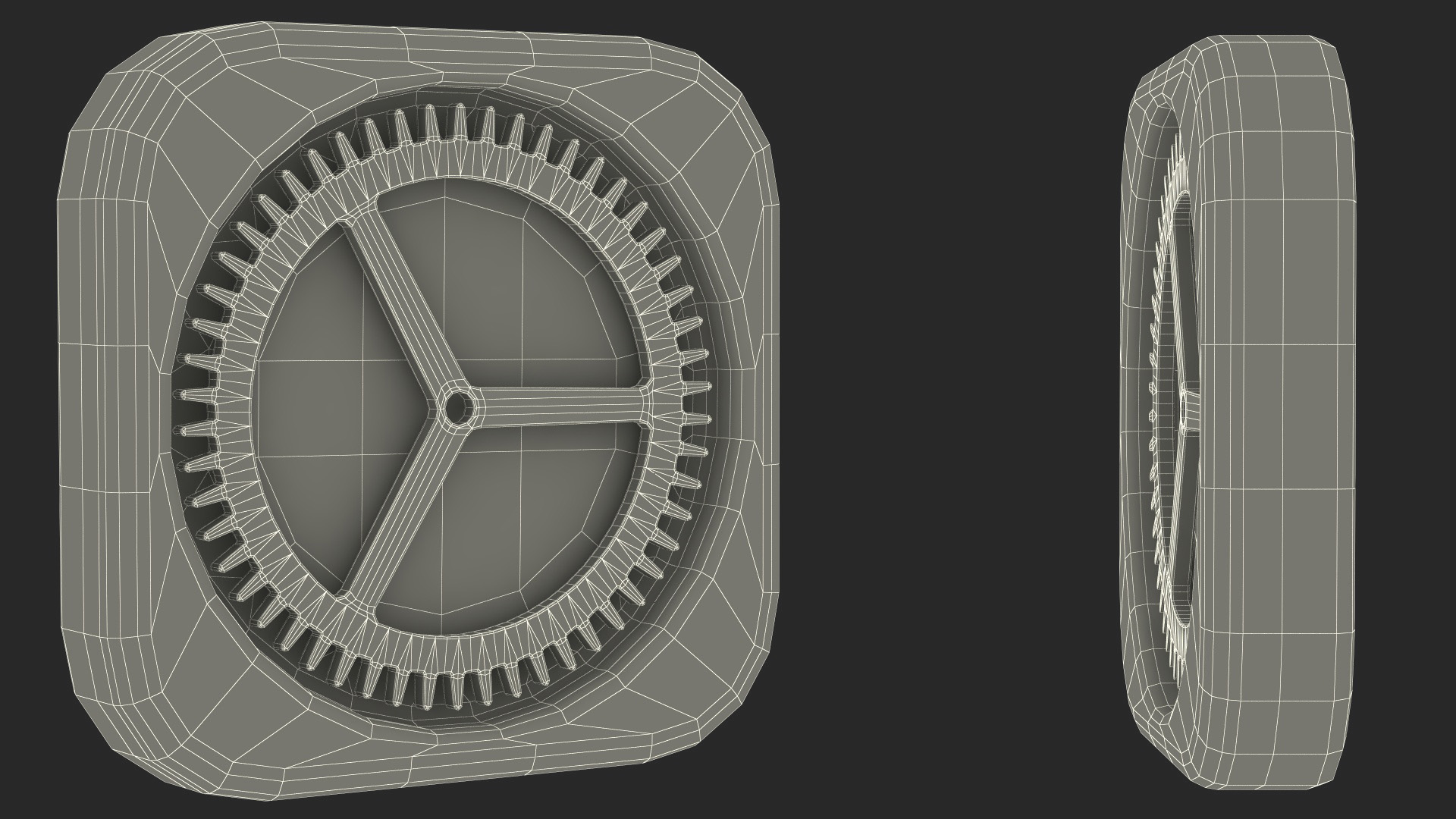 iPhone iOS Settings Icon 3D model