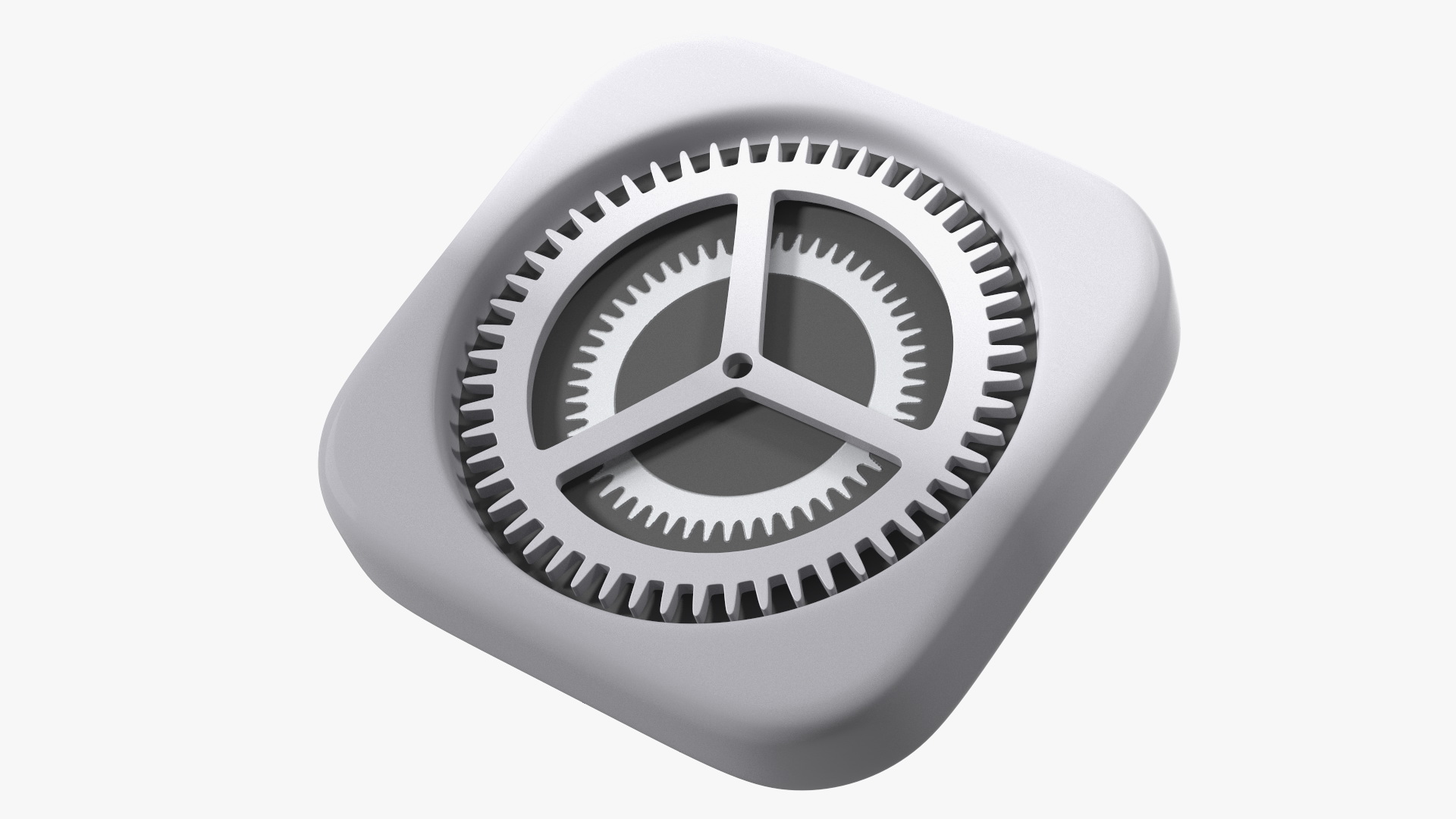 iPhone iOS Settings Icon 3D model